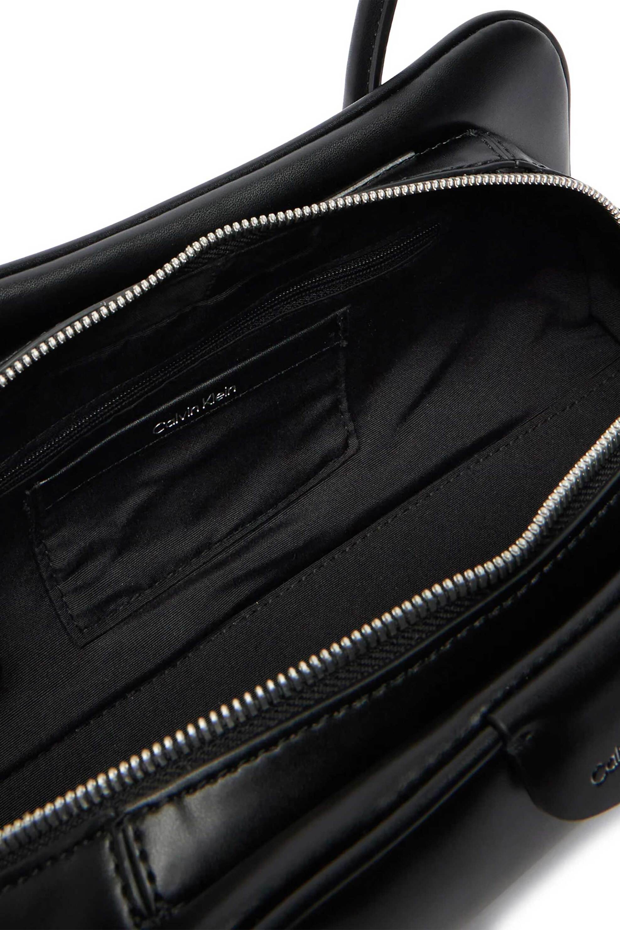 Calvin Klein Jeans Γυναικεία Τσάντα Ώμου με Λογότυπο - Lv04F3369G Μαύρο