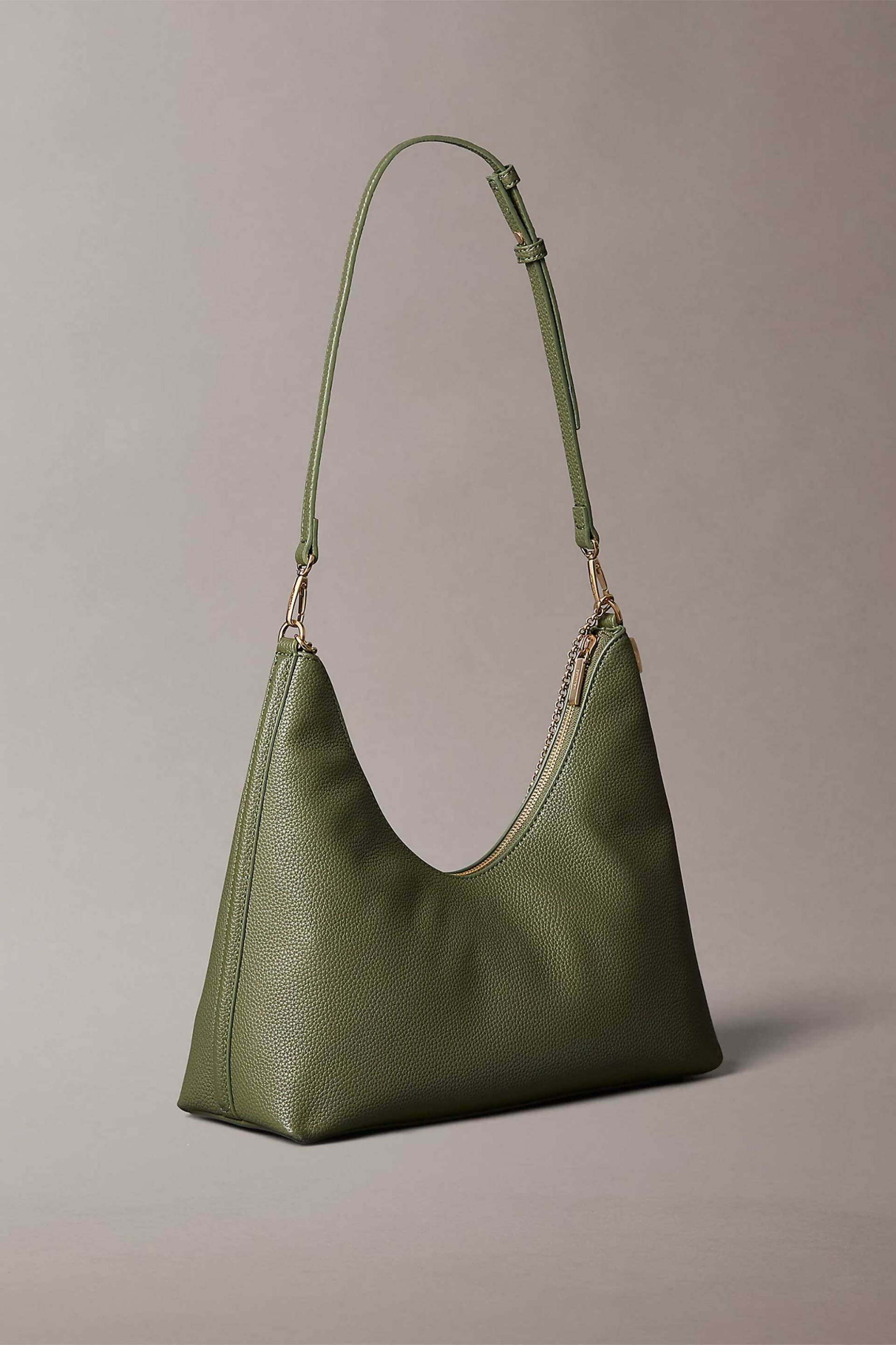 Calvin Klein Jeans γυναικεία τσάντα hobo με λογότυπο - LV04F3495G Λαδί