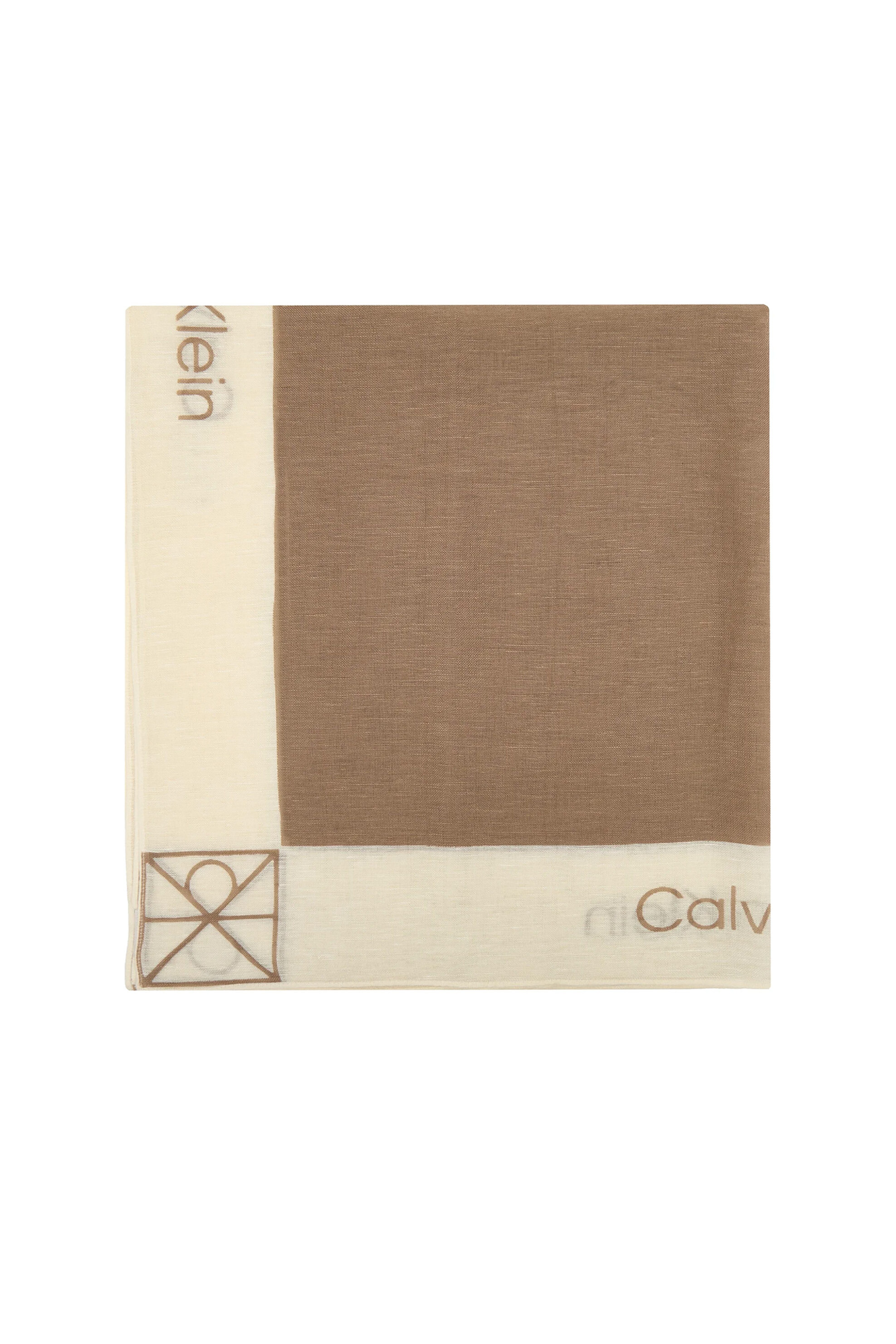 CALVIN KLEIN JEANS Calvin Klein Jeans γυναικείο φουλάρι με λογότυπο - LV04F9021G Μπεζ - 2