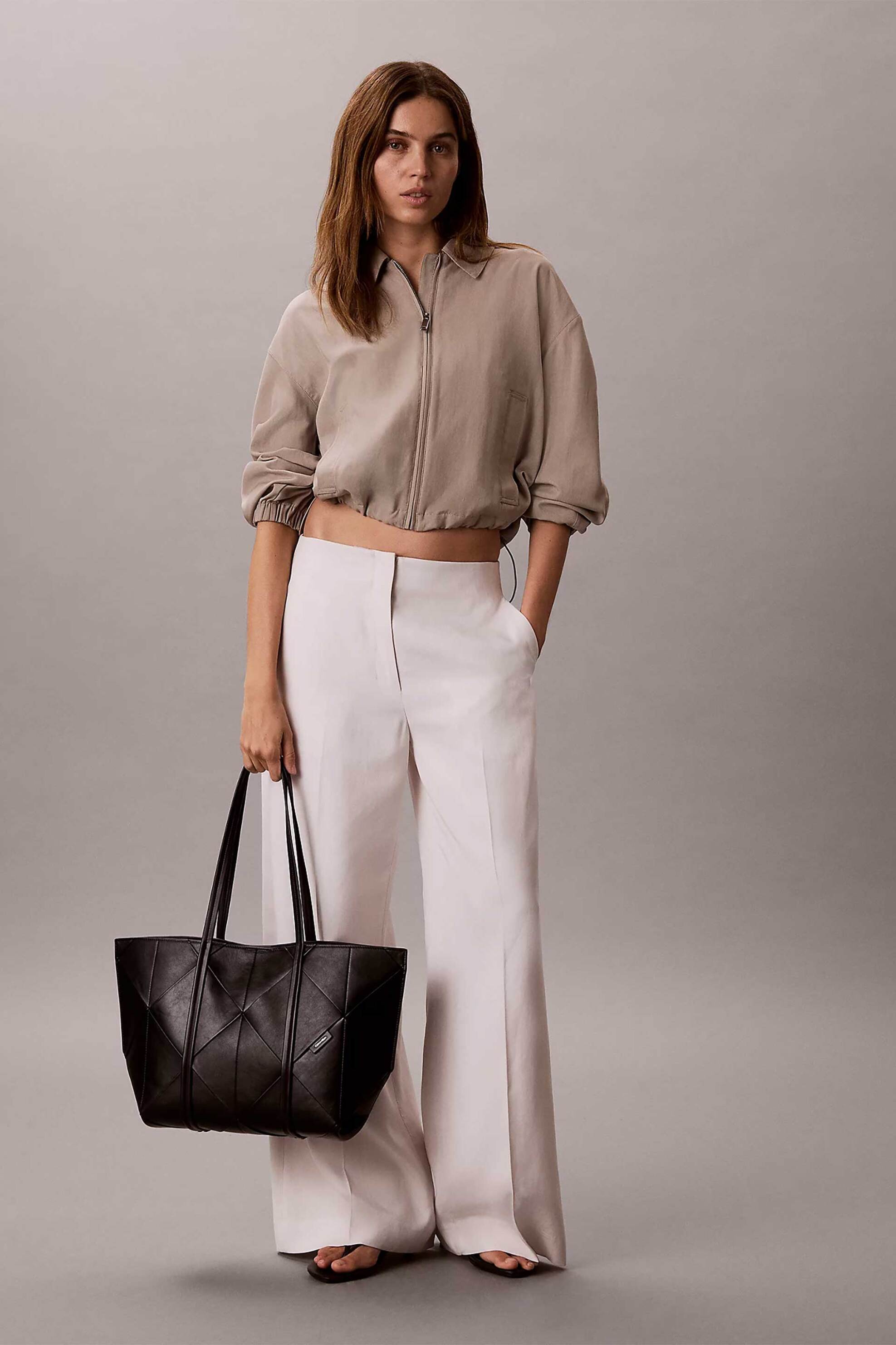 CALVIN KLEIN JEANS Calvin Klein Jeans γυναικεία τσάντα tote με λογότυπο και αποσπώμενη θήκη (M) - LV04F3548G Μαύρο - 4