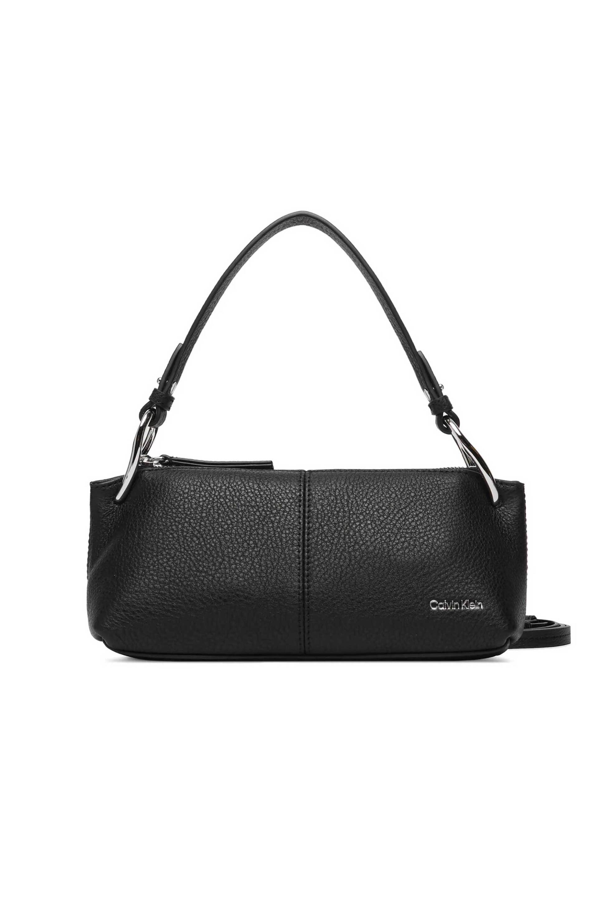 CALVIN KLEIN JEANS Calvin Klein Jeans γυναικεία δερμάτινη τσάντα ώμου/crossbody με λογότυπο - LV04F3659G Μαύρο