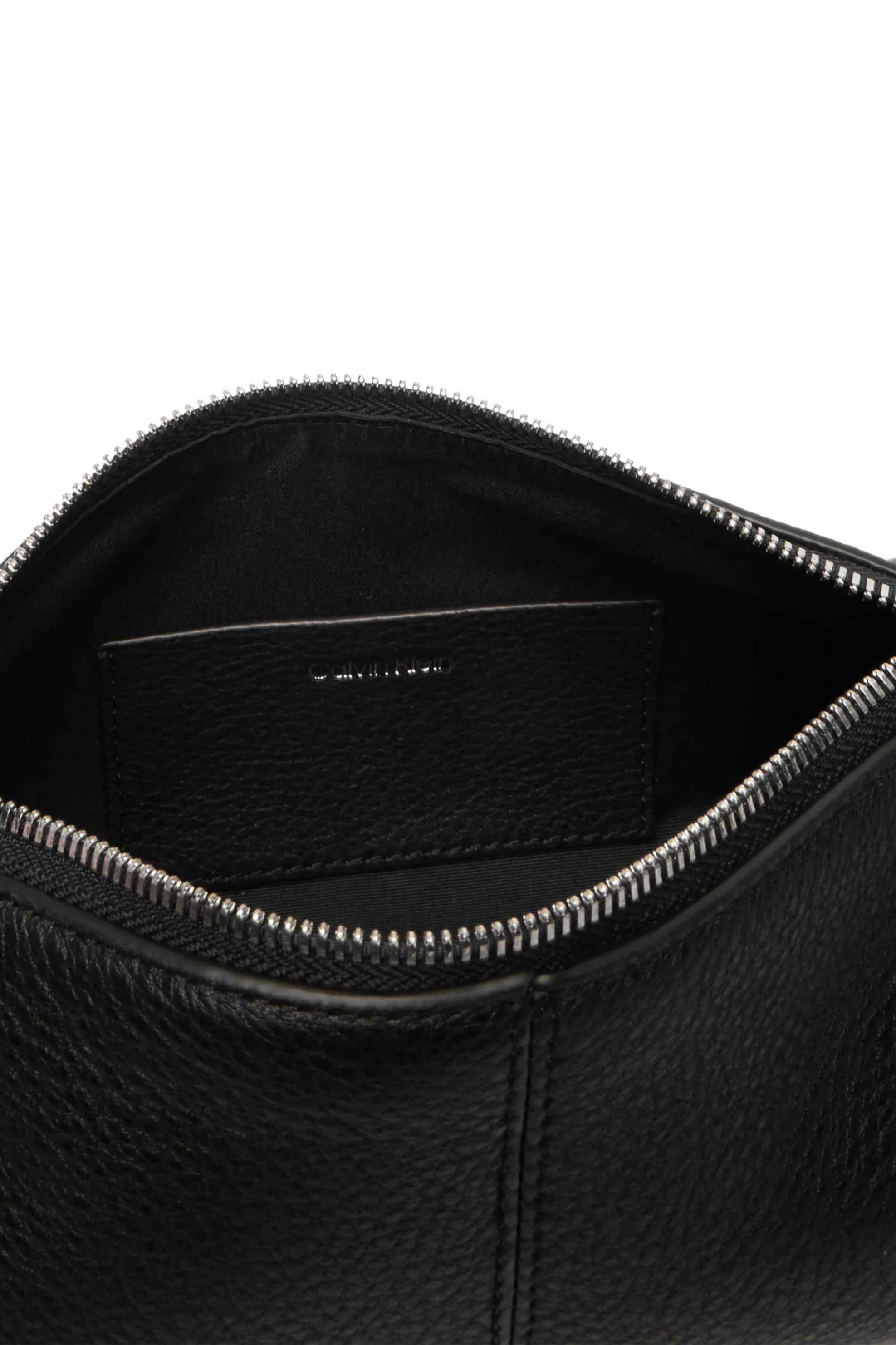 CALVIN KLEIN JEANS Calvin Klein Jeans γυναικεία δερμάτινη τσάντα ώμου/crossbody με λογότυπο - LV04F3659G Μαύρο - 3