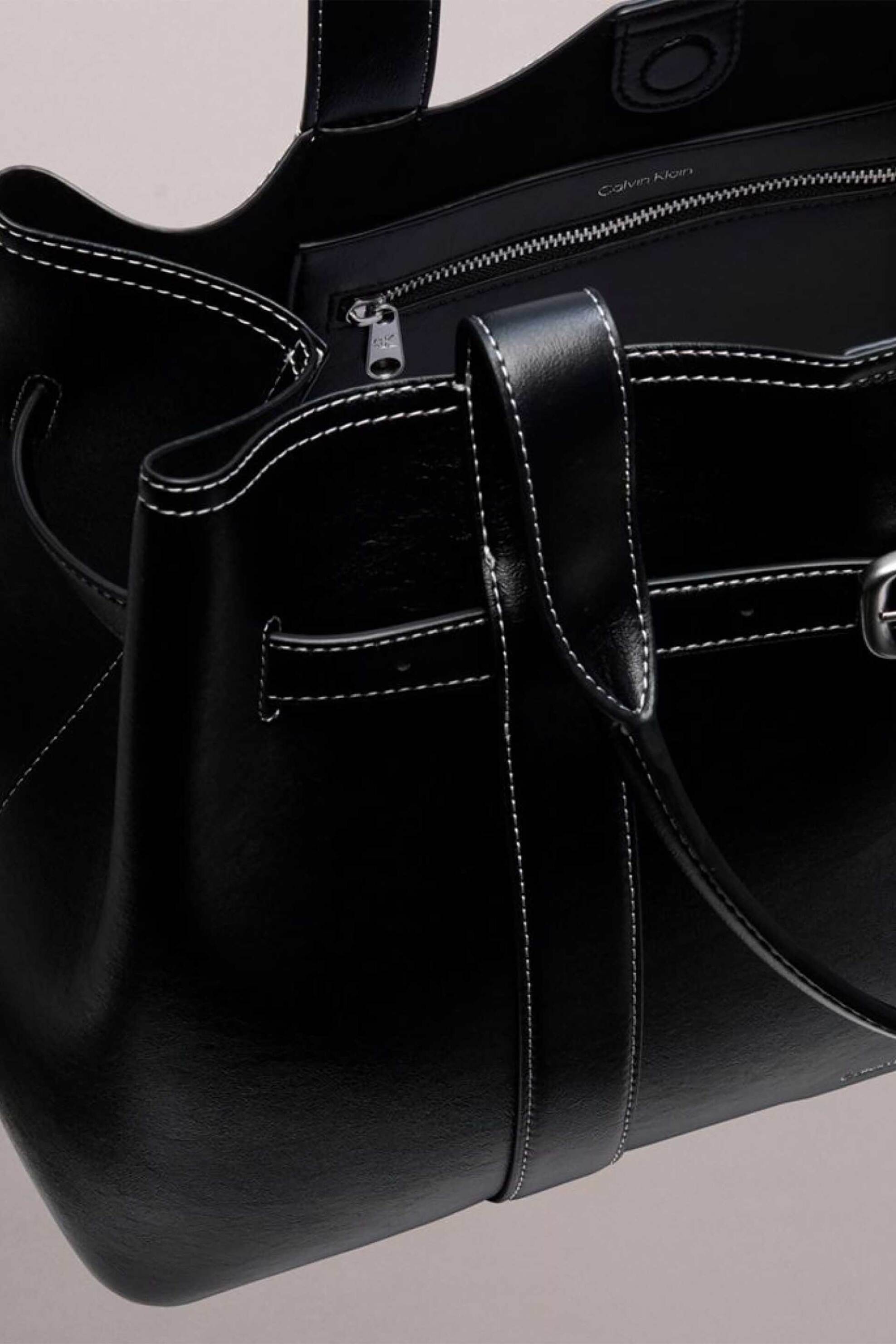 CALVIN KLEIN JEANS Calvin Klein Jeans γυναικεία τσάντα tote με λογότυπο (M) - LV04F3549G Μαύρο - 3