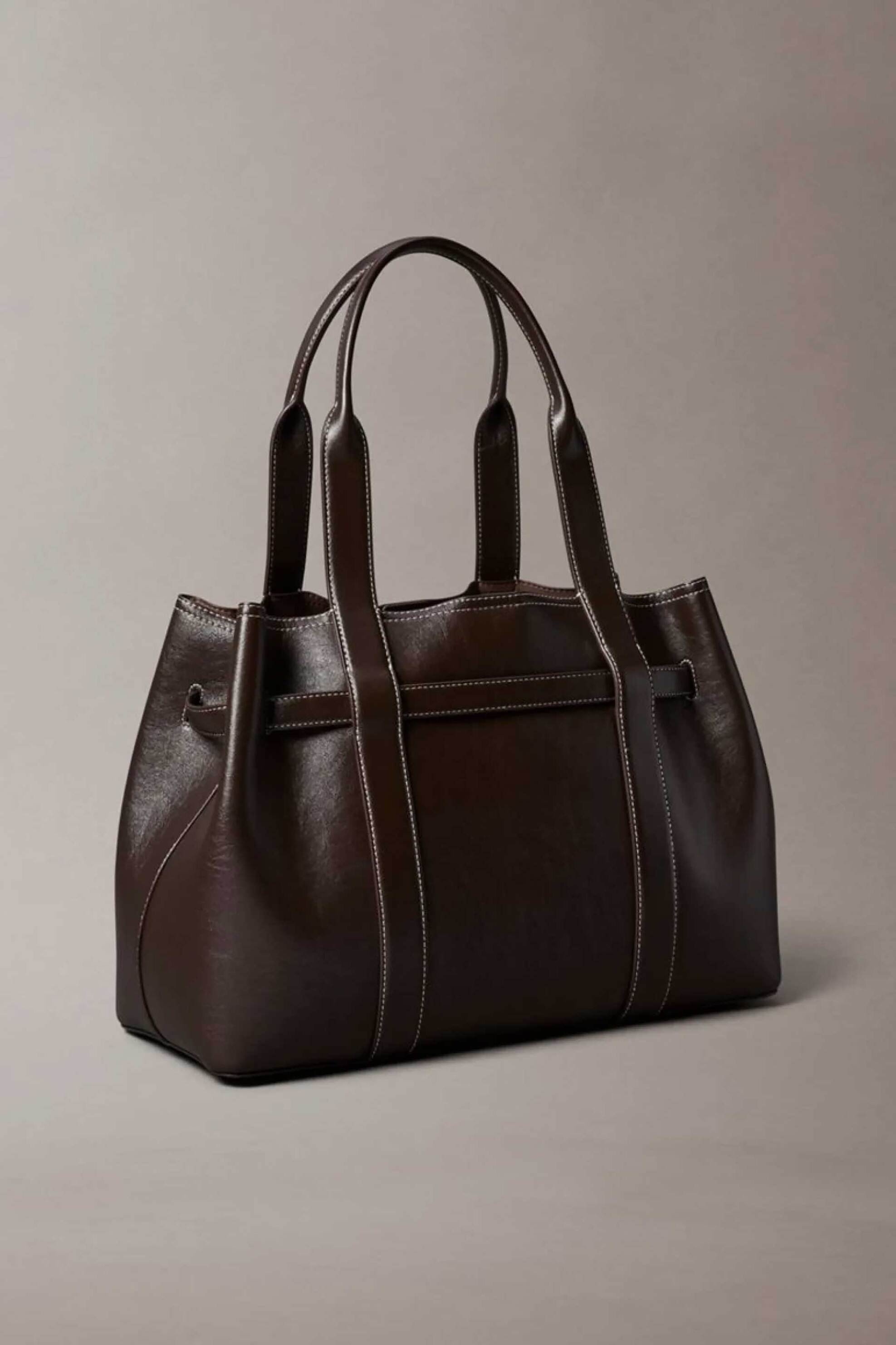 CALVIN KLEIN JEANS Calvin Klein Jeans γυναικεία τσάντα tote με λογότυπο (M) - LV04F3549G Καφέ Σκούρο - 2