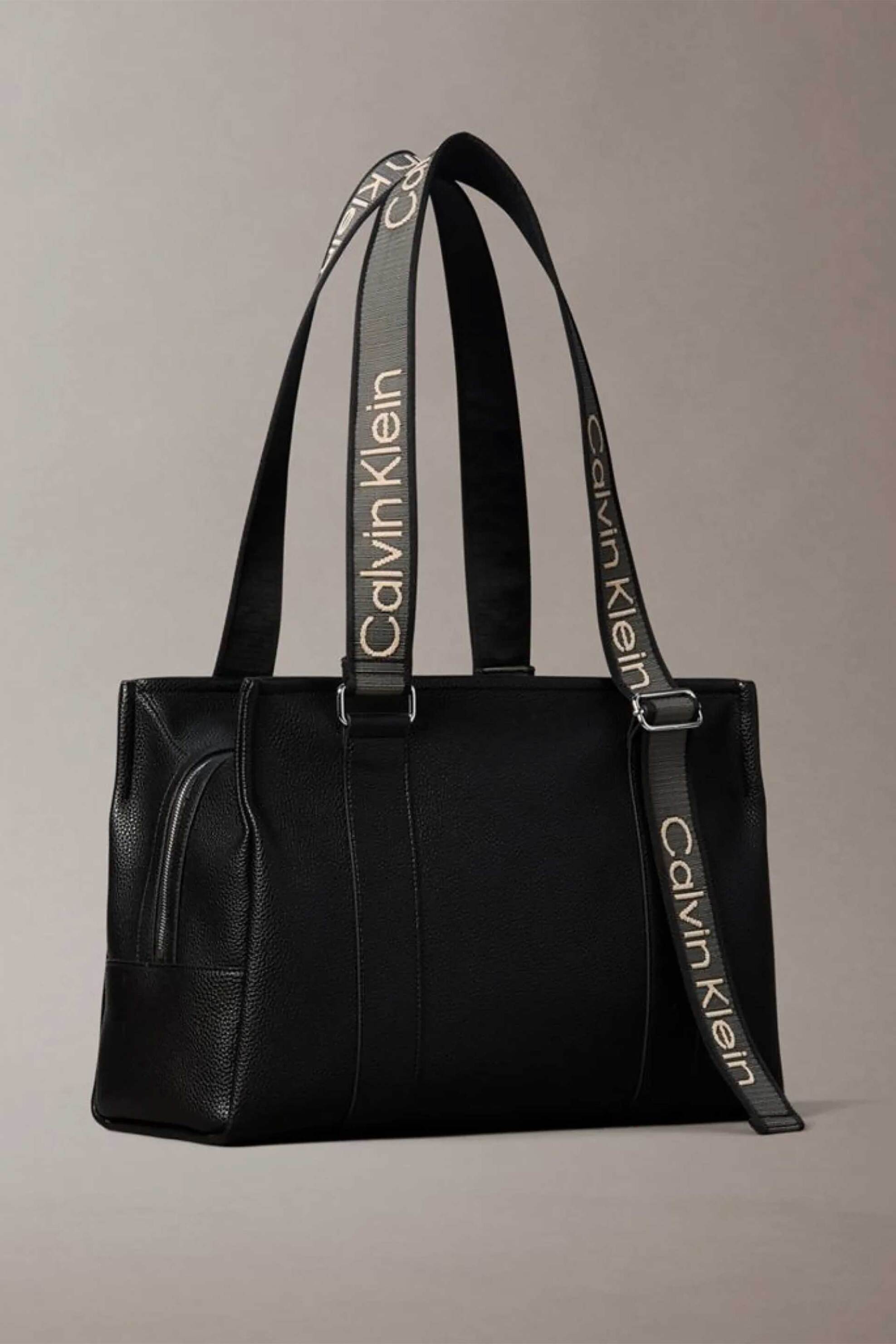 CALVIN KLEIN JEANS Calvin Klein Jeans γυναικεία τσάντα tote με λογότυπο - LV04F3644G Μαύρο - 2