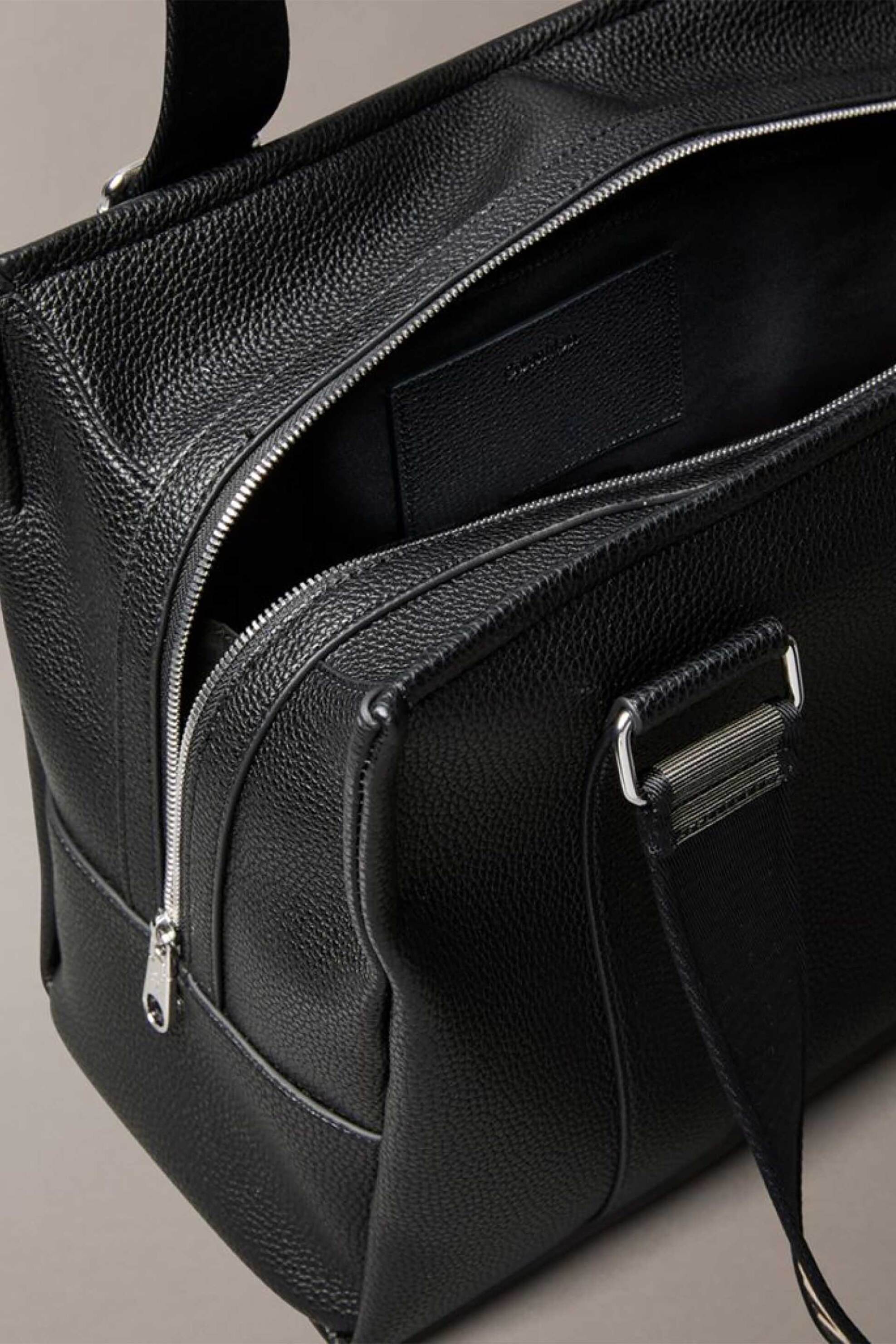 CALVIN KLEIN JEANS Calvin Klein Jeans γυναικεία τσάντα tote με λογότυπο - LV04F3644G Μαύρο - 3