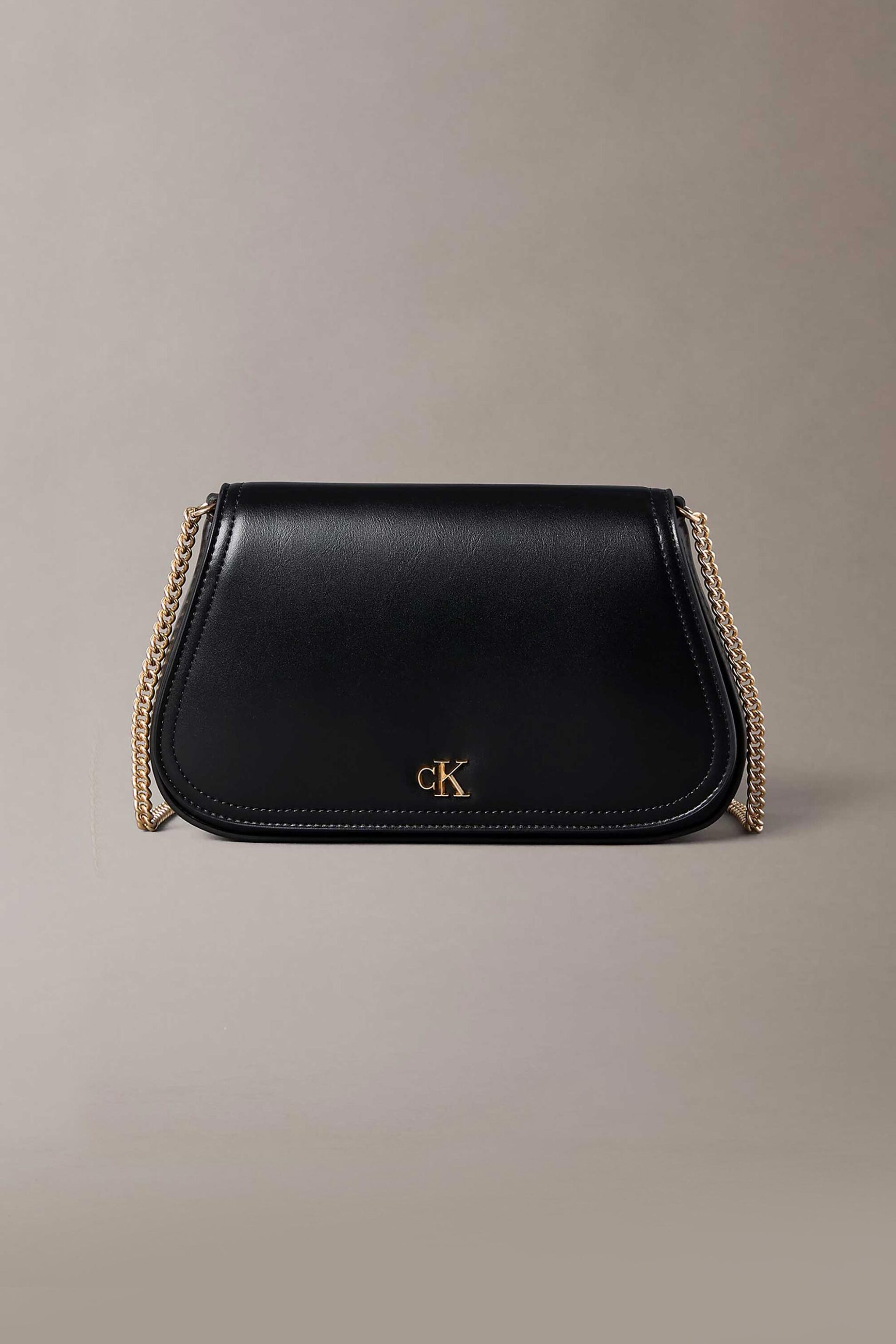 Calvin Klein Jeans γυναικεία τσάντα ώμου με αλυσίδα και monogram - LV04F1153G Μαύρο