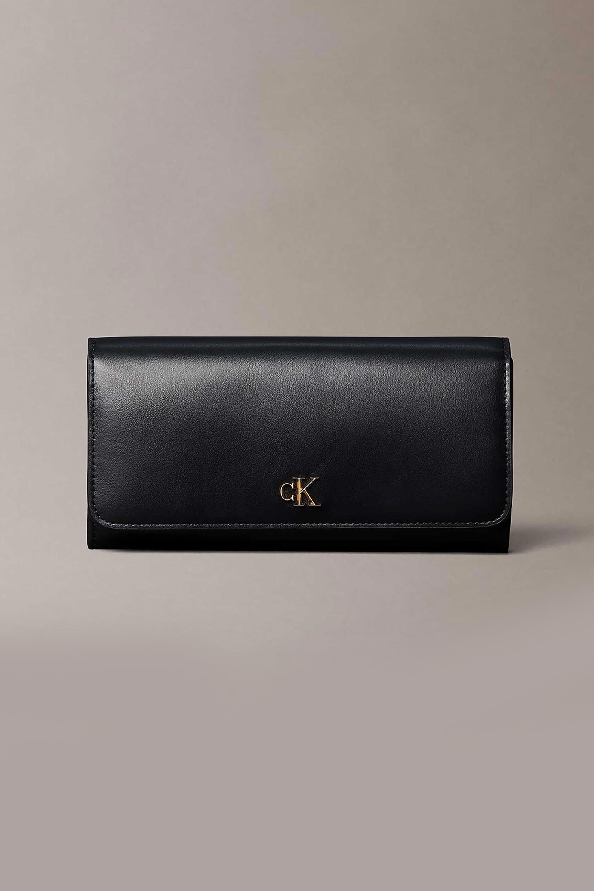 Calvin Klein Jeans γυναικείο δερμάτινο πορτοφόλι με monogram - LV04F1224G Μαύρο