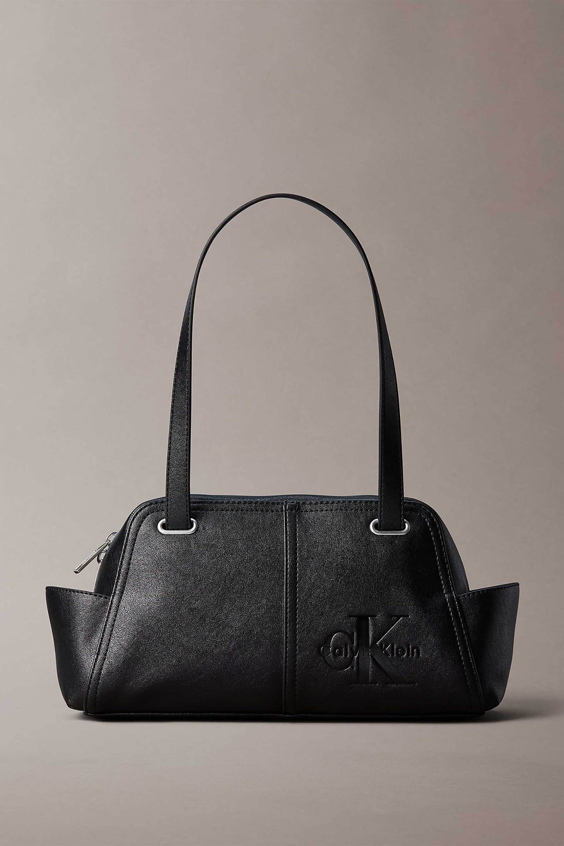 Calvin Klein Jeans γυναικεία τσάντα ώμου με monogram - LV04F3688G Μαύρο