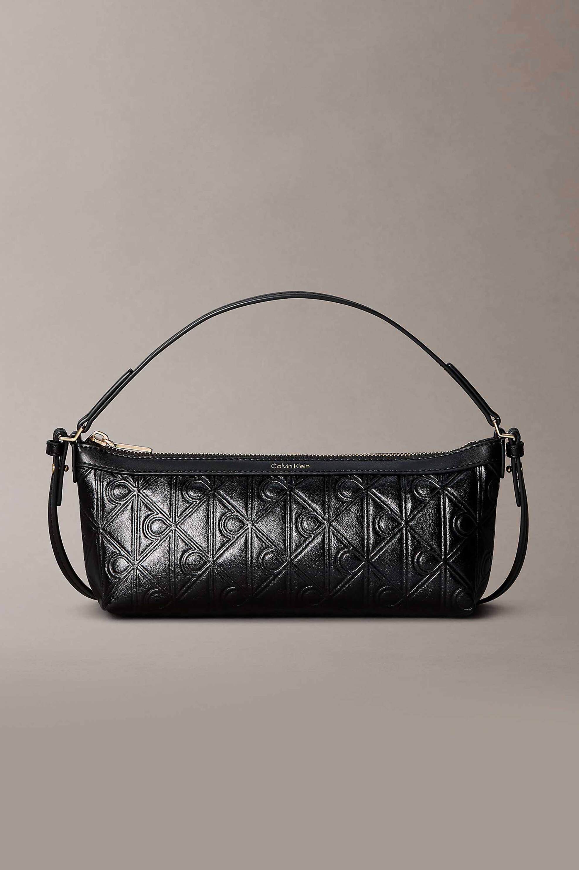 Calvin Klein Jeans γυναικεία τσάντα ώμου με all-over monogram - LV04F3873G Μαύρο