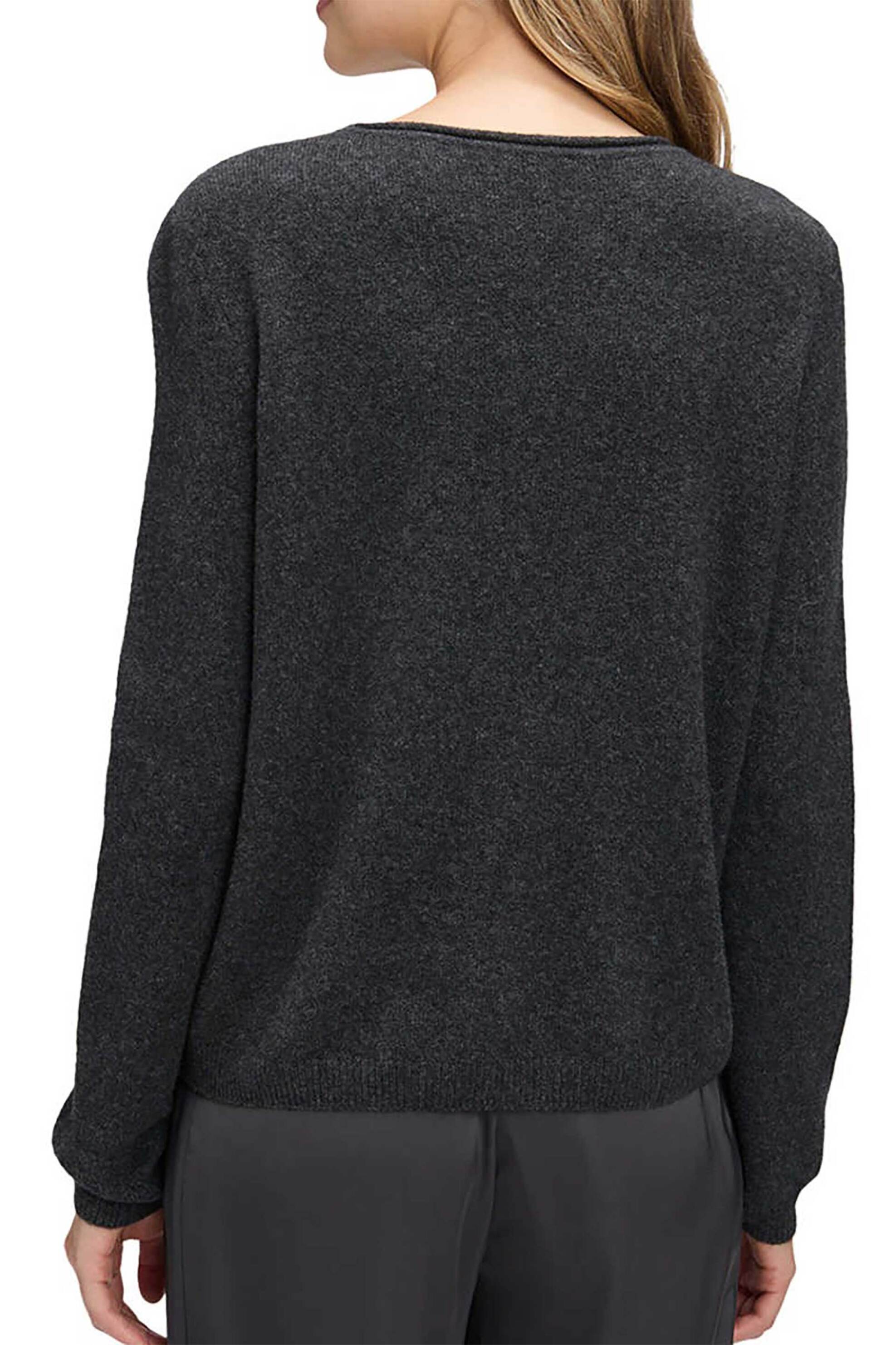 So Cosy γυναικεία πλεκτή μπλούζα με παγιέτα - 5214/8123 Ανθρακί φωτογραφία