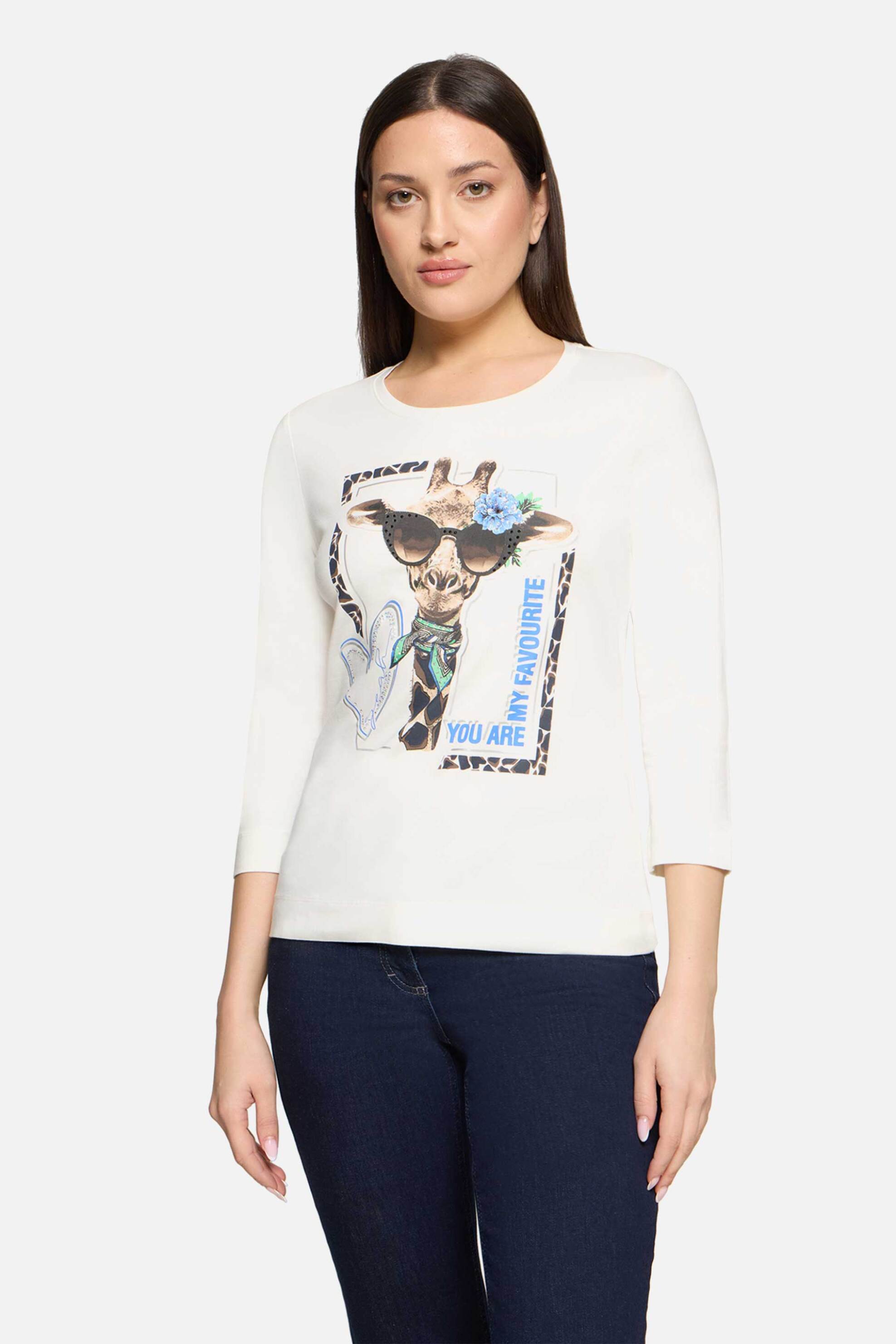 So Cosy γυναικεία μπλούζα με print - 2411/8081 Λευκό - SO COSY - 