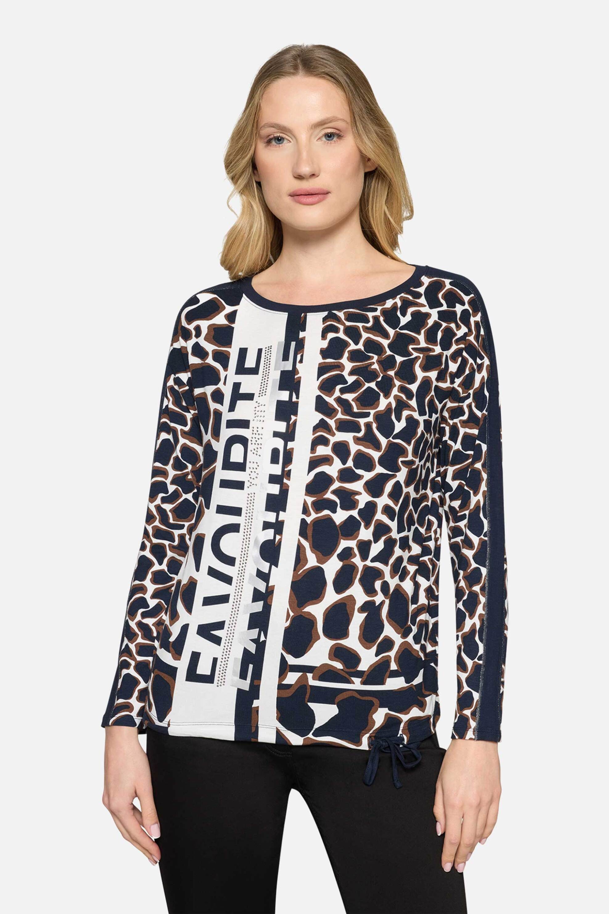 So Cosy γυναικεία μπλούζα με animal print - 2412/8162 Μπλε - SO COSY - 