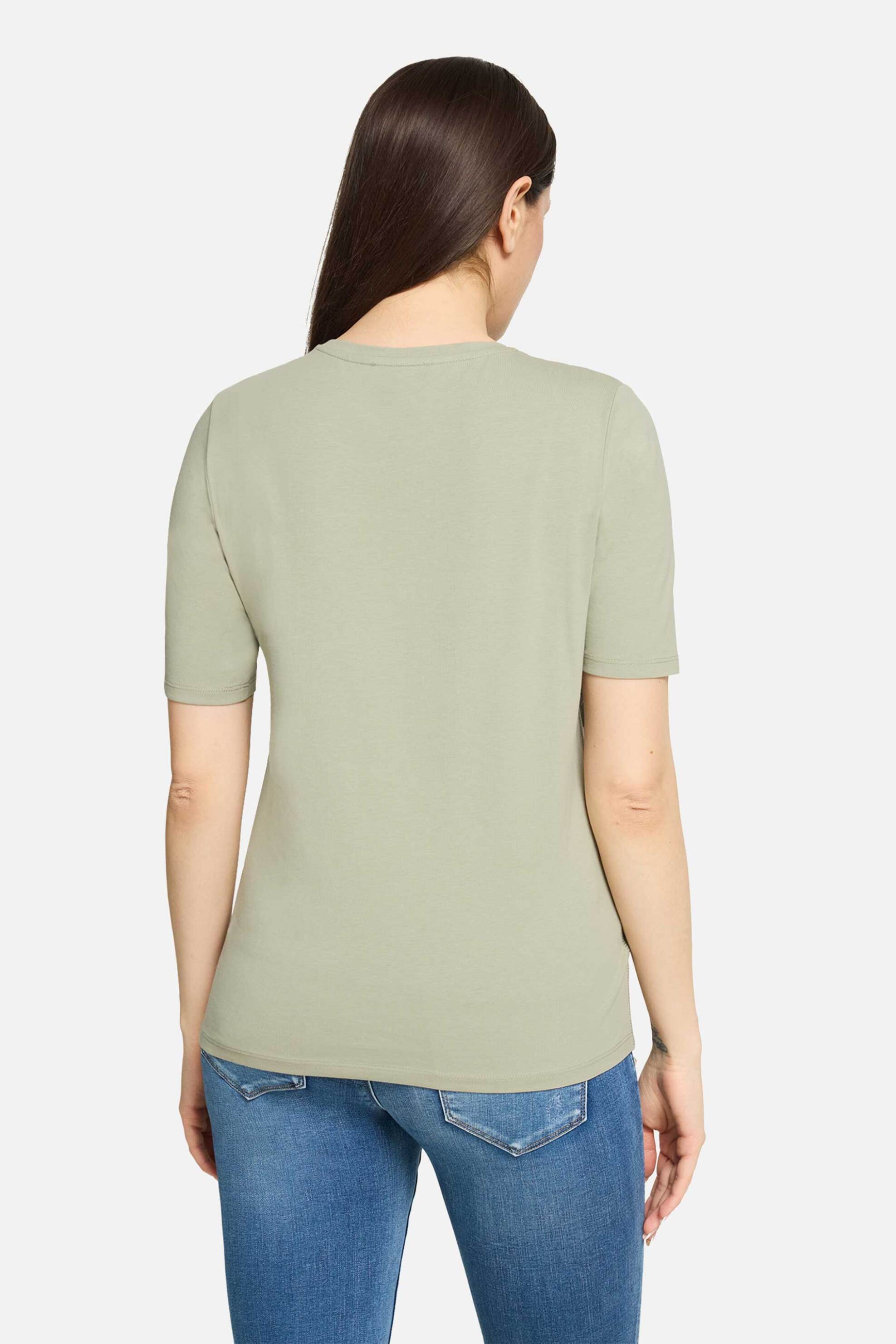 So Cosy γυναικείο T-shirt με all-over print - 2424/8081 Χακί φωτογραφία