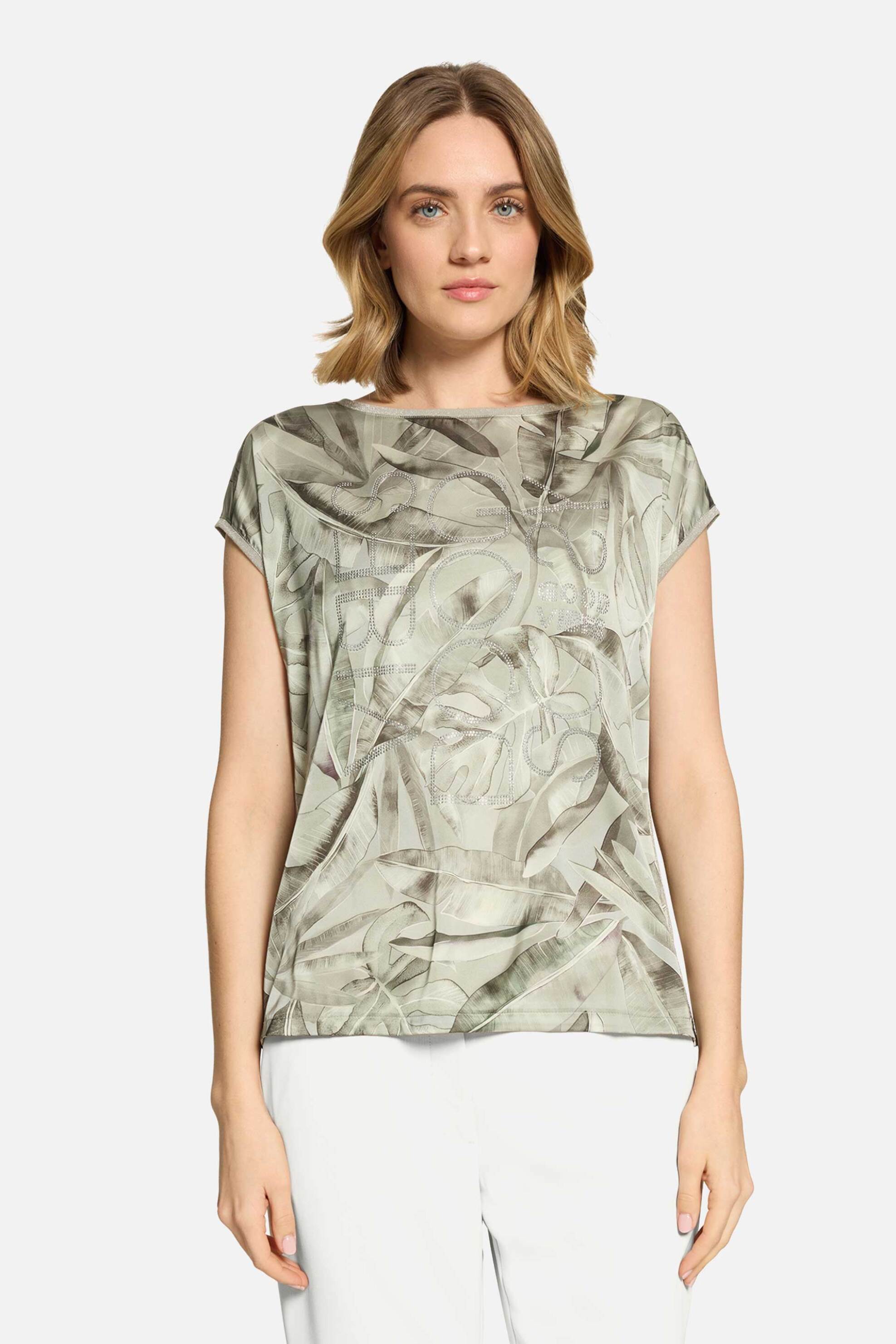 So Cosy γυναικεία μπλούζα με floral print - 2428/8115 Χακί - SO COSY - 
