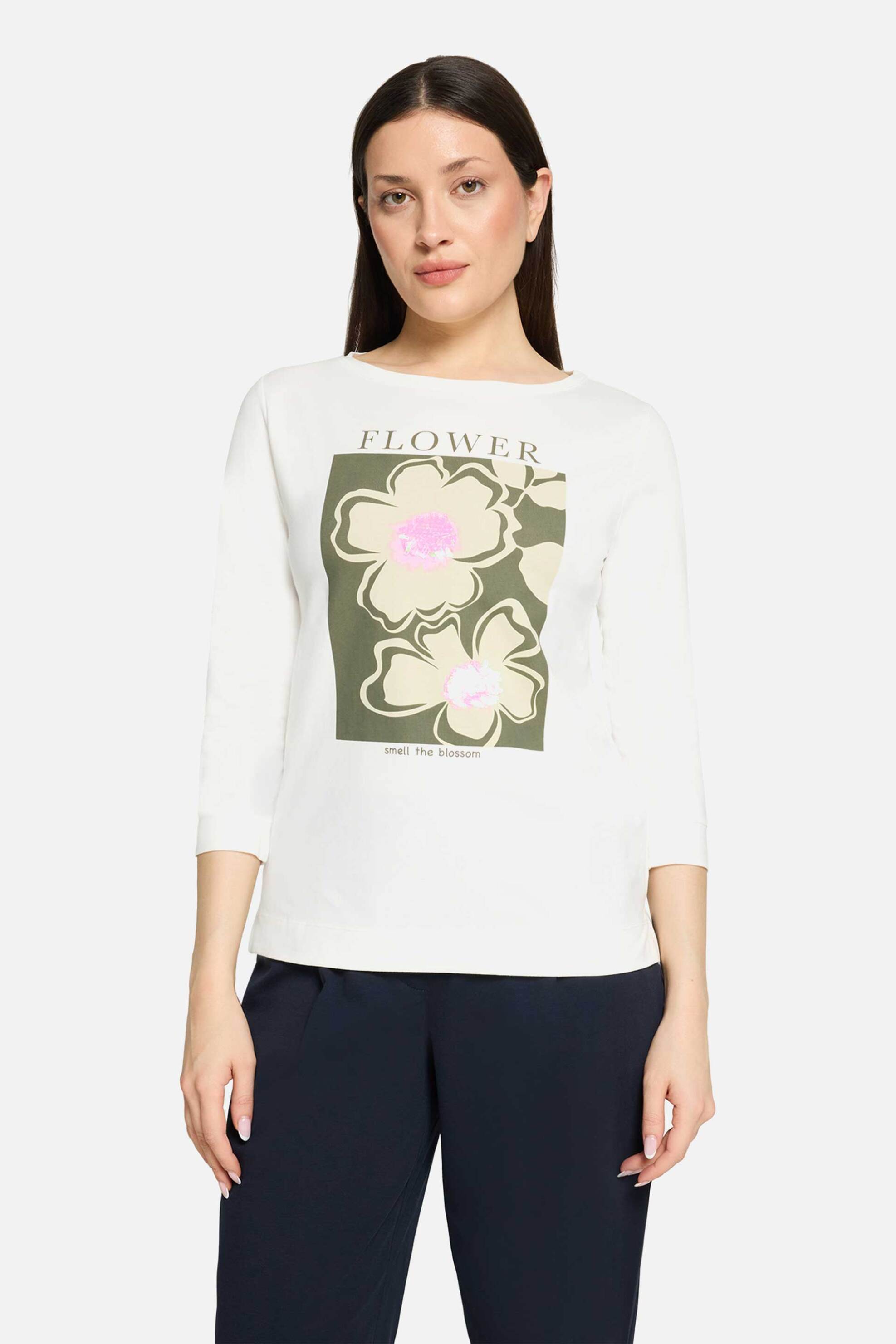 So Cosy γυναικεία μπλούζα με floral print - 2430/8081 Εκρού - SO COSY - 