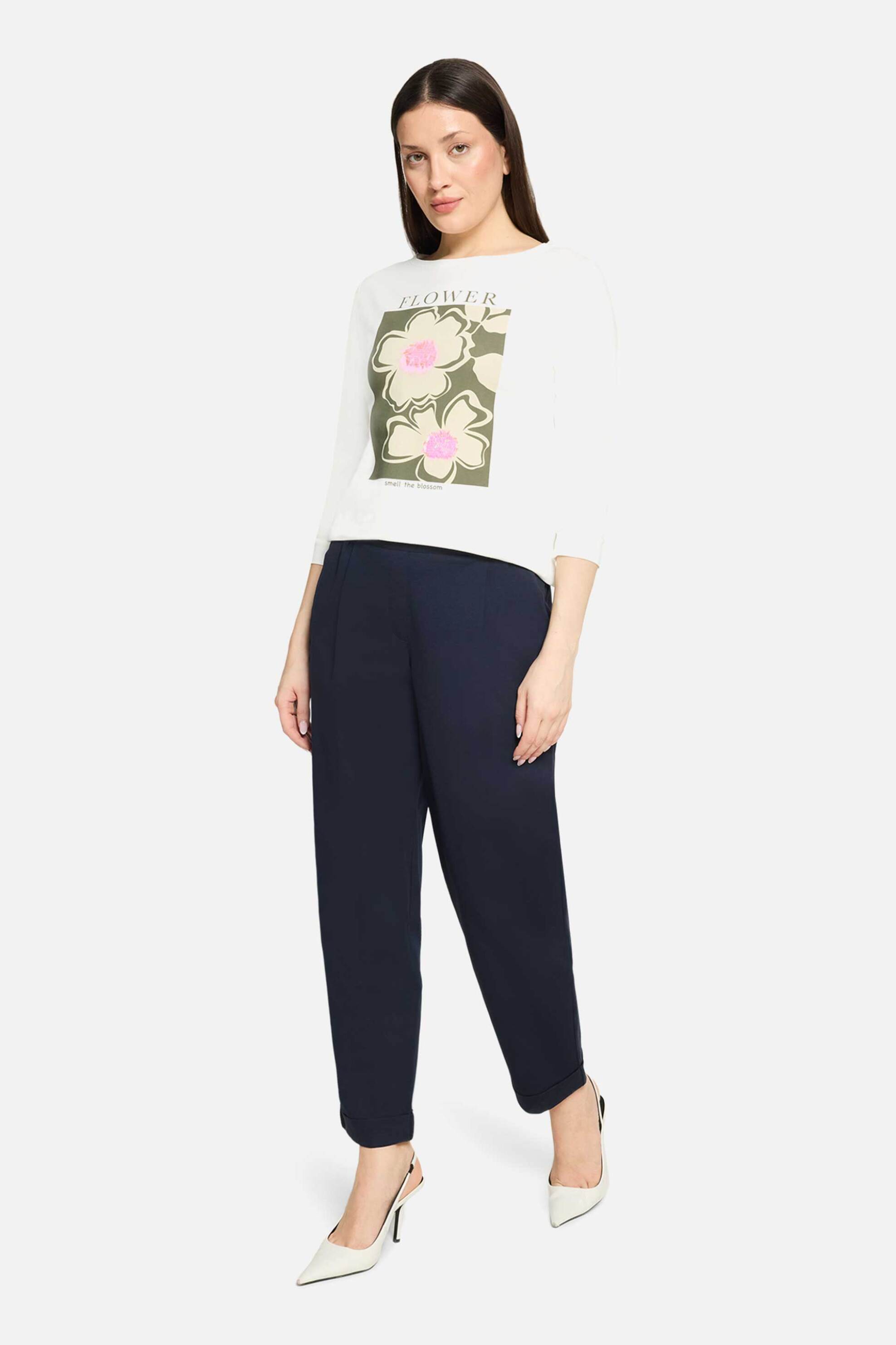 So Cosy γυναικεία μπλούζα με floral print - 2430/8081 Εκρού φωτογραφία