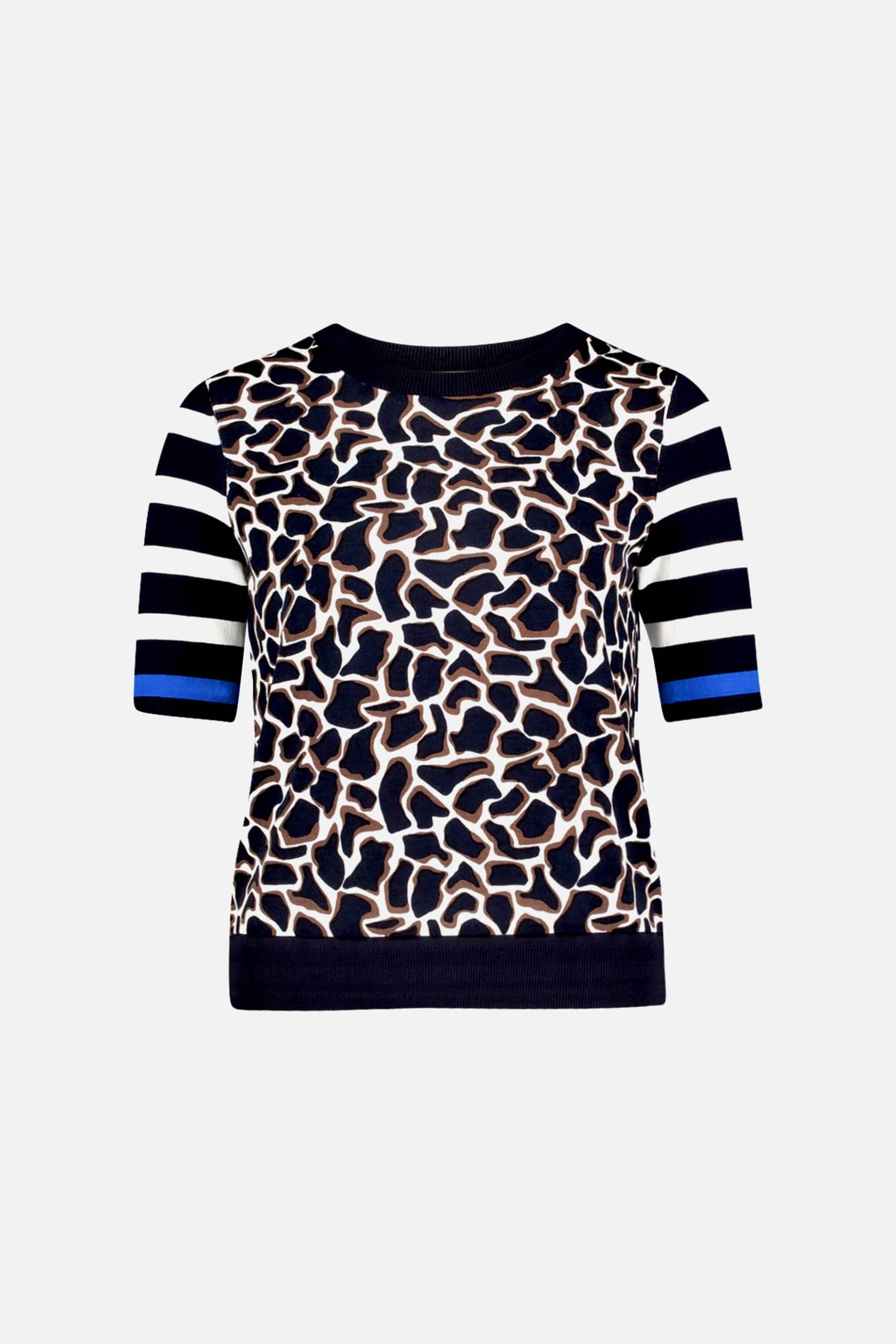 So Cosy γυναικεία μπλούζα με animal και ριγέ print - 5265/8221 Μπλε Σκούρο φωτογραφία