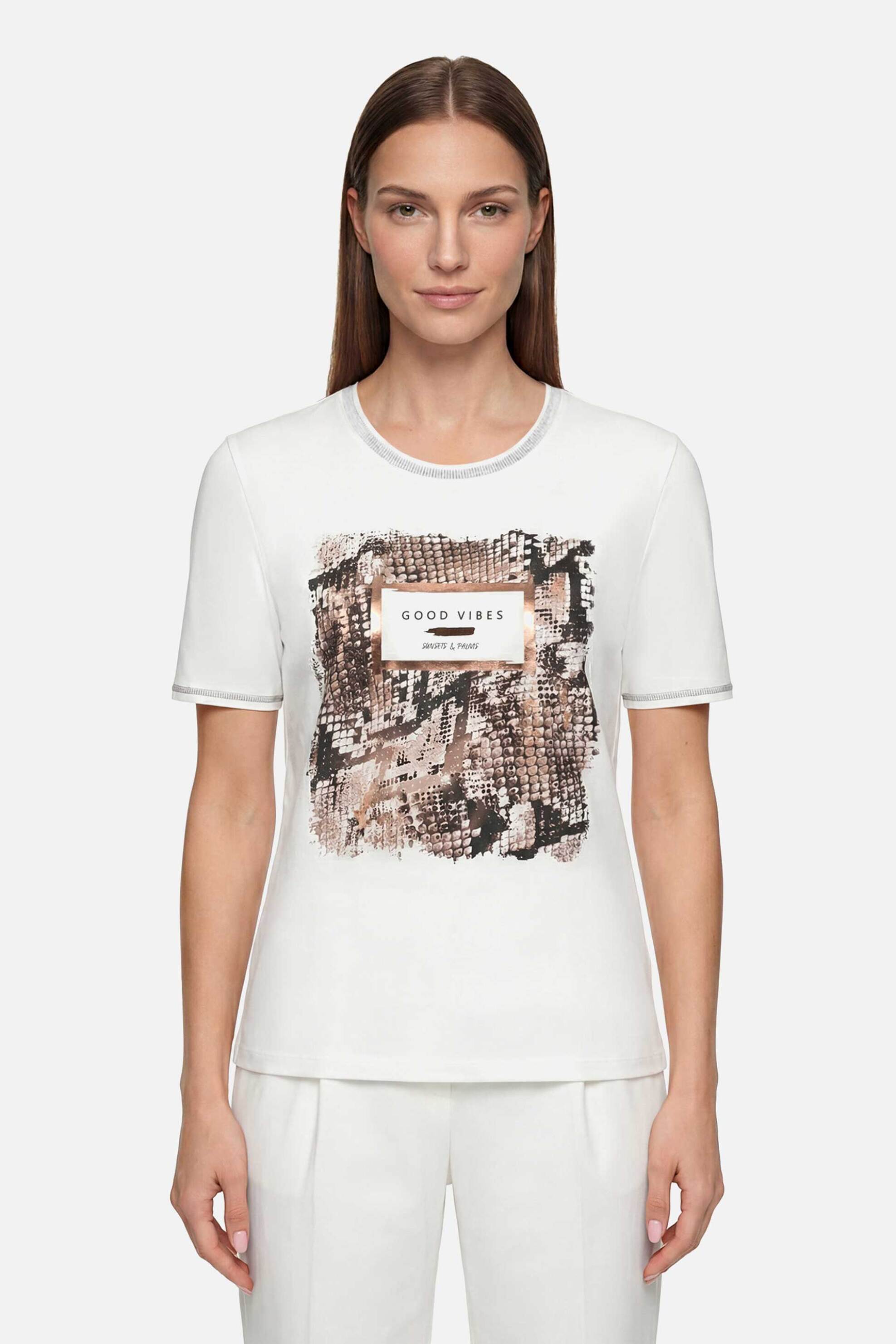 So Cosy γυναικείο T-shirt με print - 2438/8081 Εκρού - SO COSY - 