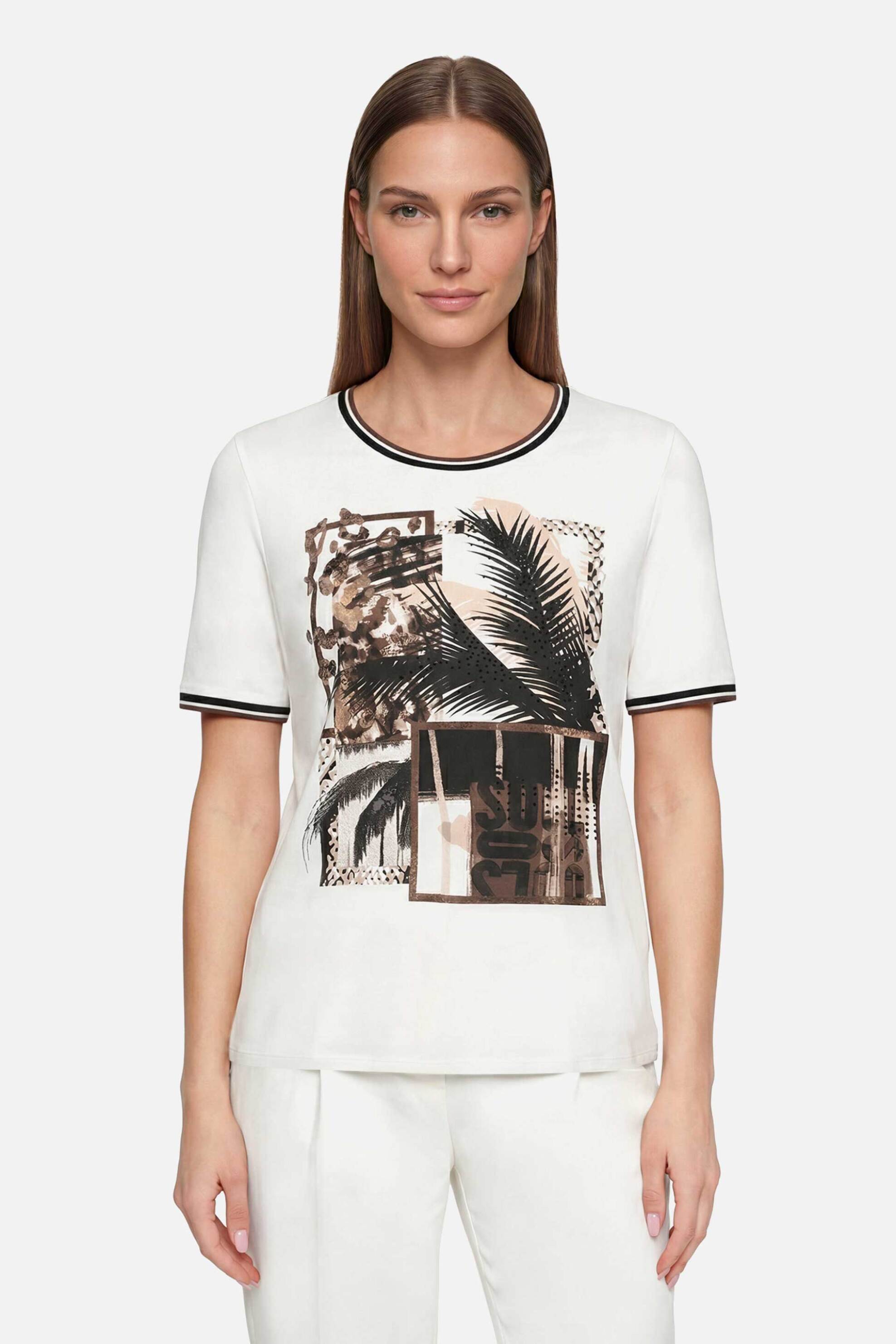 So Cosy γυναικεία μπλούζα με tropical print - 2443/8081 Εκρού - SO COSY - 