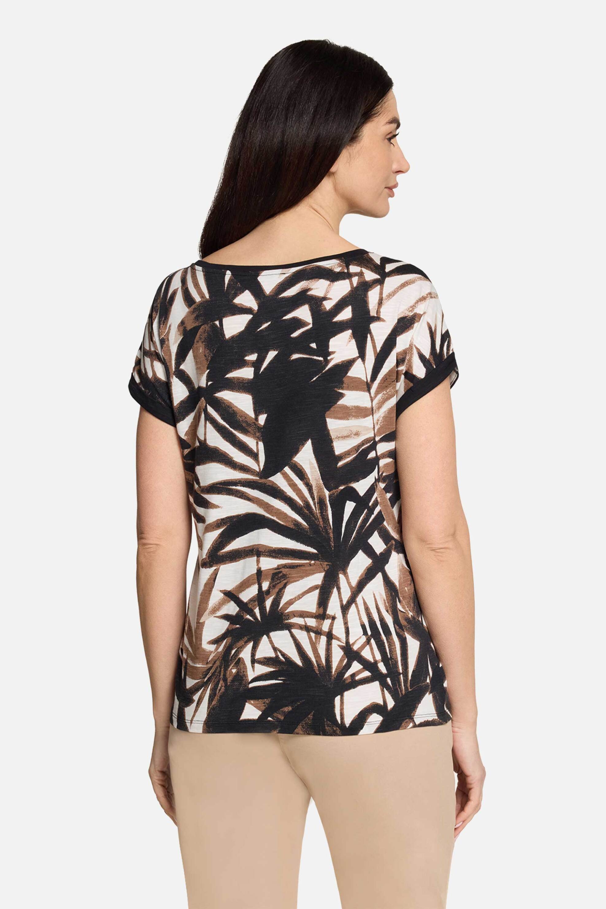So Cosy γυναικεία μπλούζα με tropical και snake print - 2444/8543 Καφέ φωτογραφία