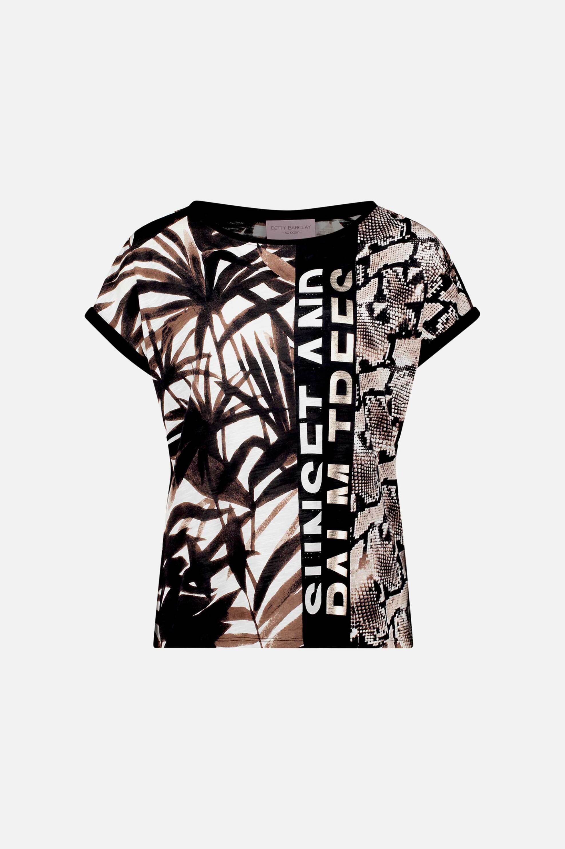 So Cosy γυναικεία μπλούζα με tropical και snake print - 2444/8543 Καφέ φωτογραφία