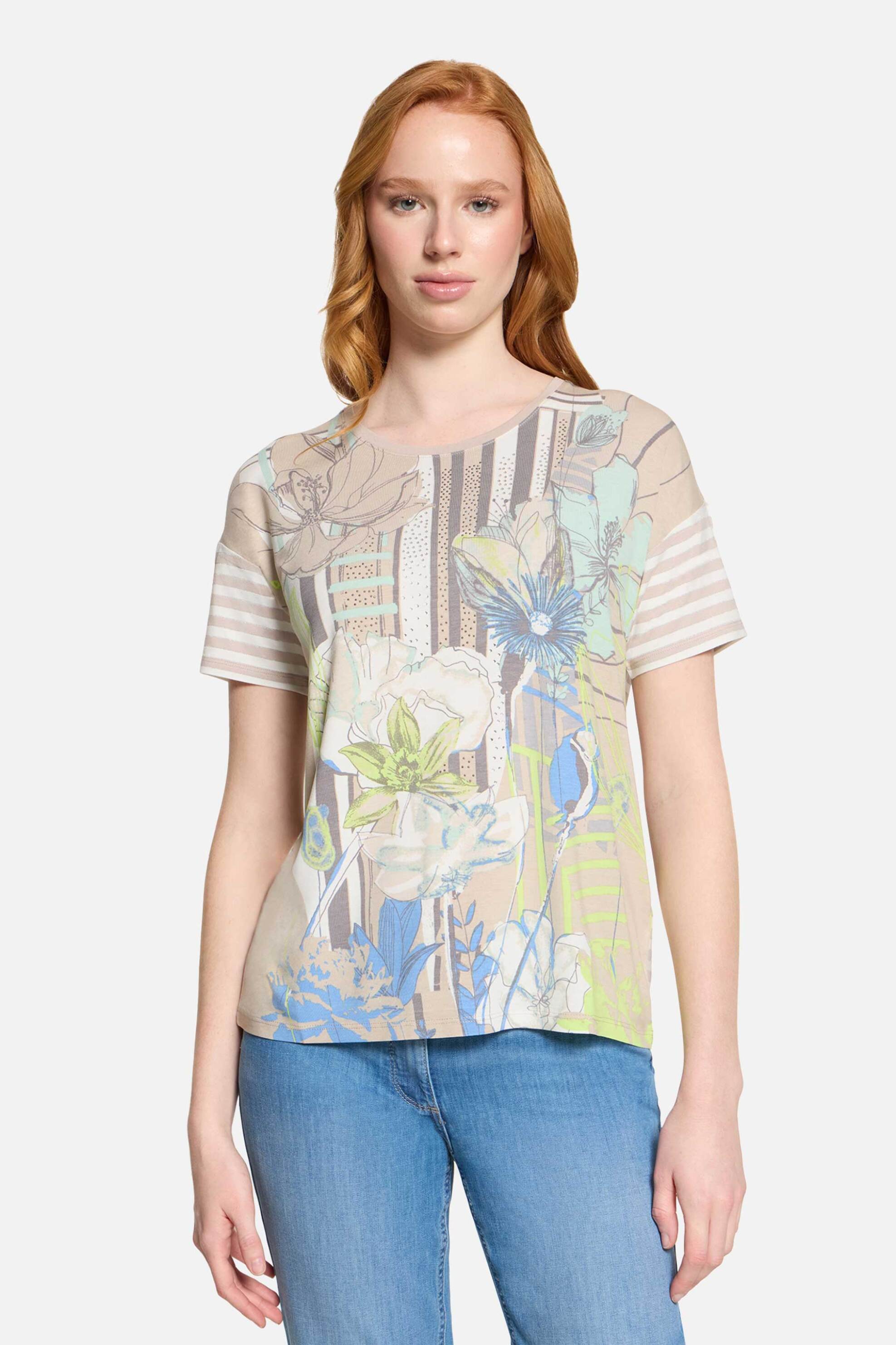 So Cosy γυναικεία μπλούζα με floral print - 2455/8262 Πολύχρωμο - SO COSY - 