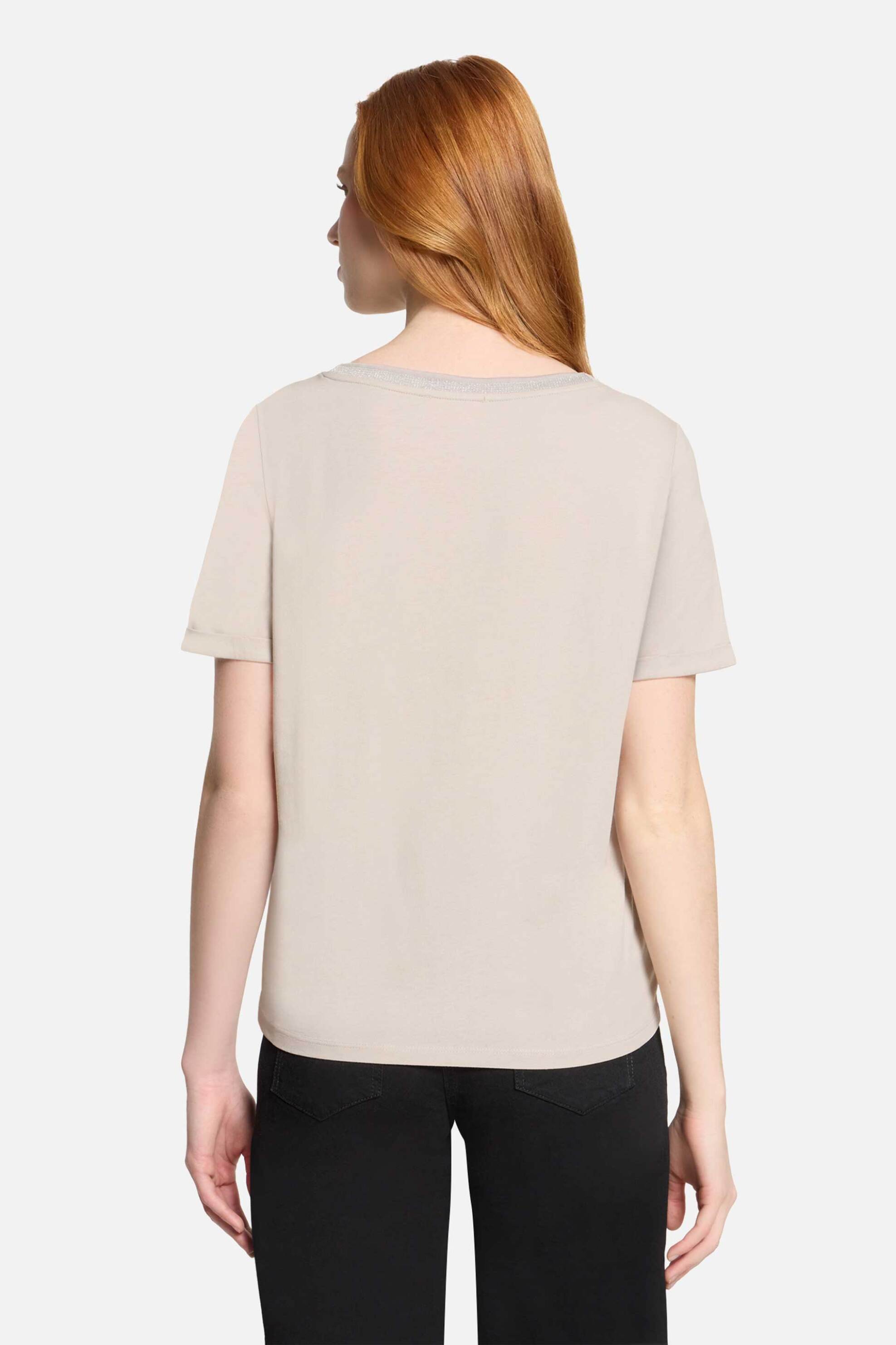 So Cosy γυναικεία μπλούζα με print και δέσιμο - 2466/8140 Μπεζ φωτογραφία