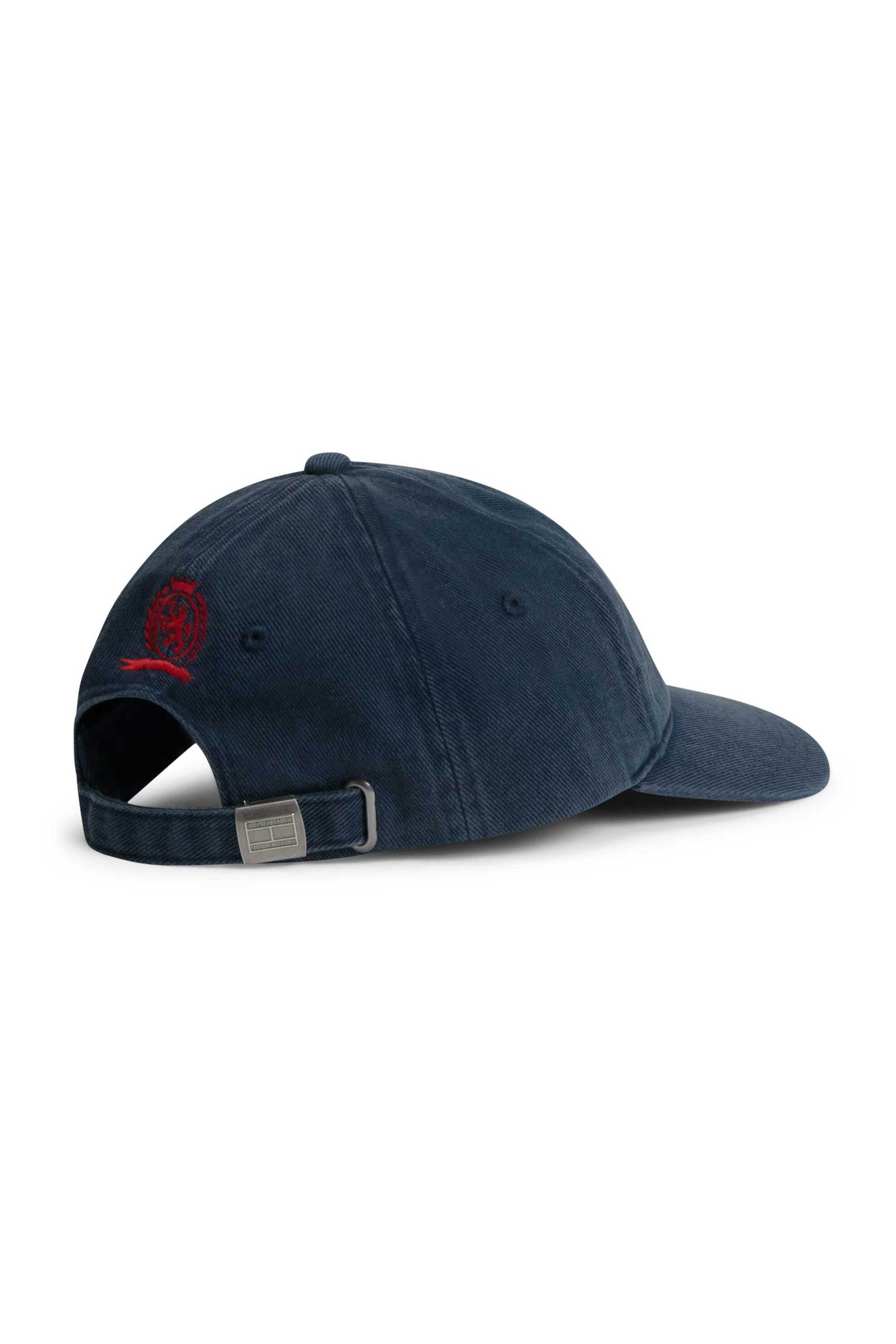 Tommy Jeans Ανδρικό Καπέλο Jockey με Λογότυπο - Am0Am14458 Μπλε Σκούρο