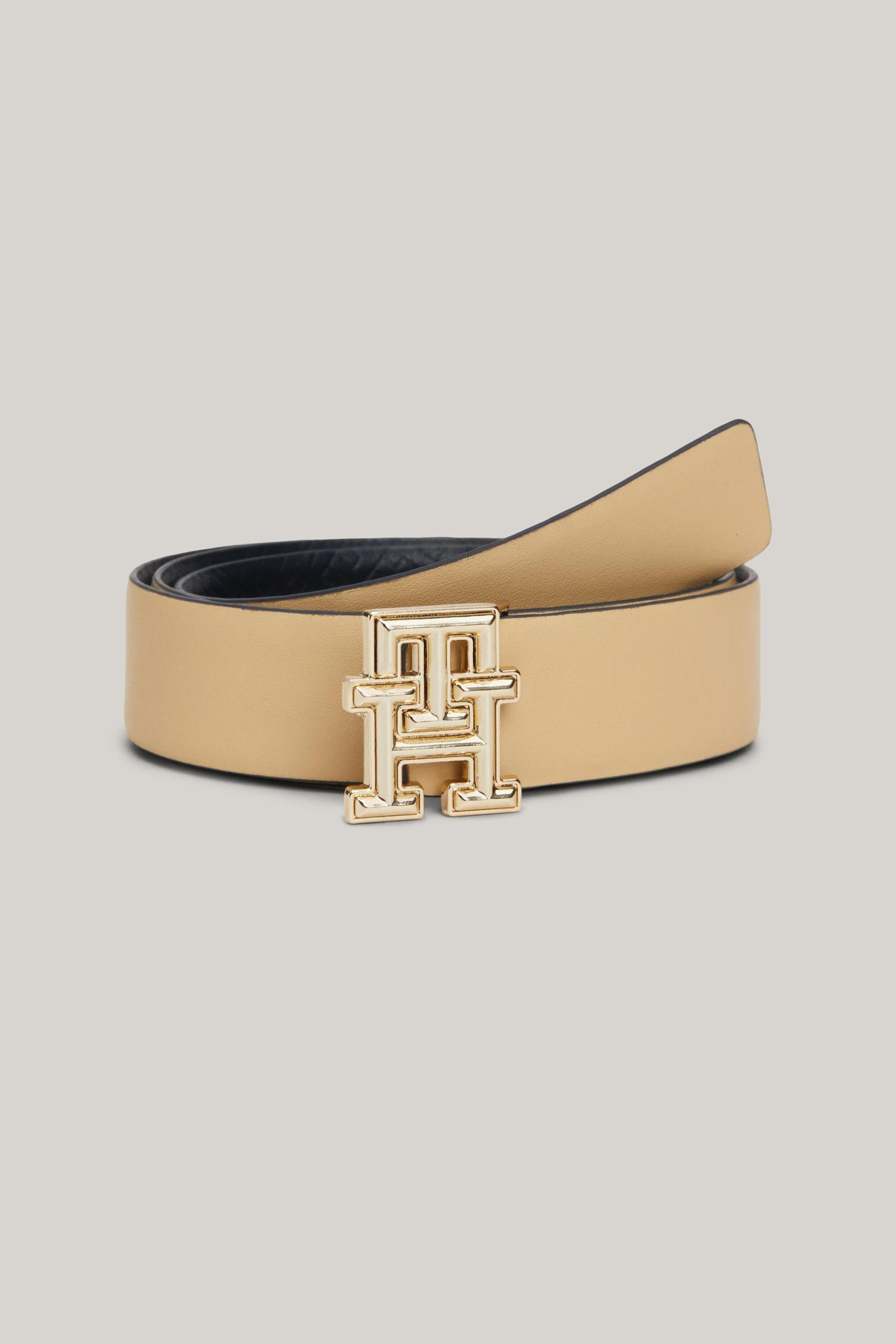 Tommy Hilfiger γυναικεία δερμάτινη ζώνη διπλής όψης - AW0AW16019 Μαύρο φωτογραφία