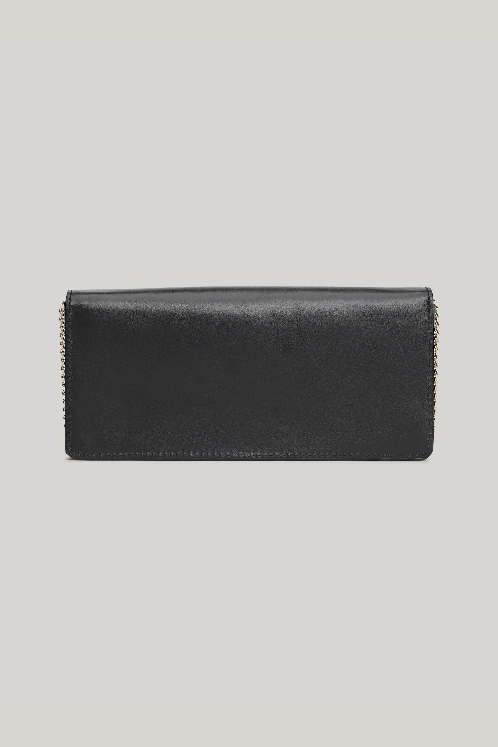 Tommy Hilfiger γυναικείο δερμάτινο clutch με αλυσίδα ώμου και μεταλλικό λογότυπο - AW0AW16595 Μαύρο φωτογραφία