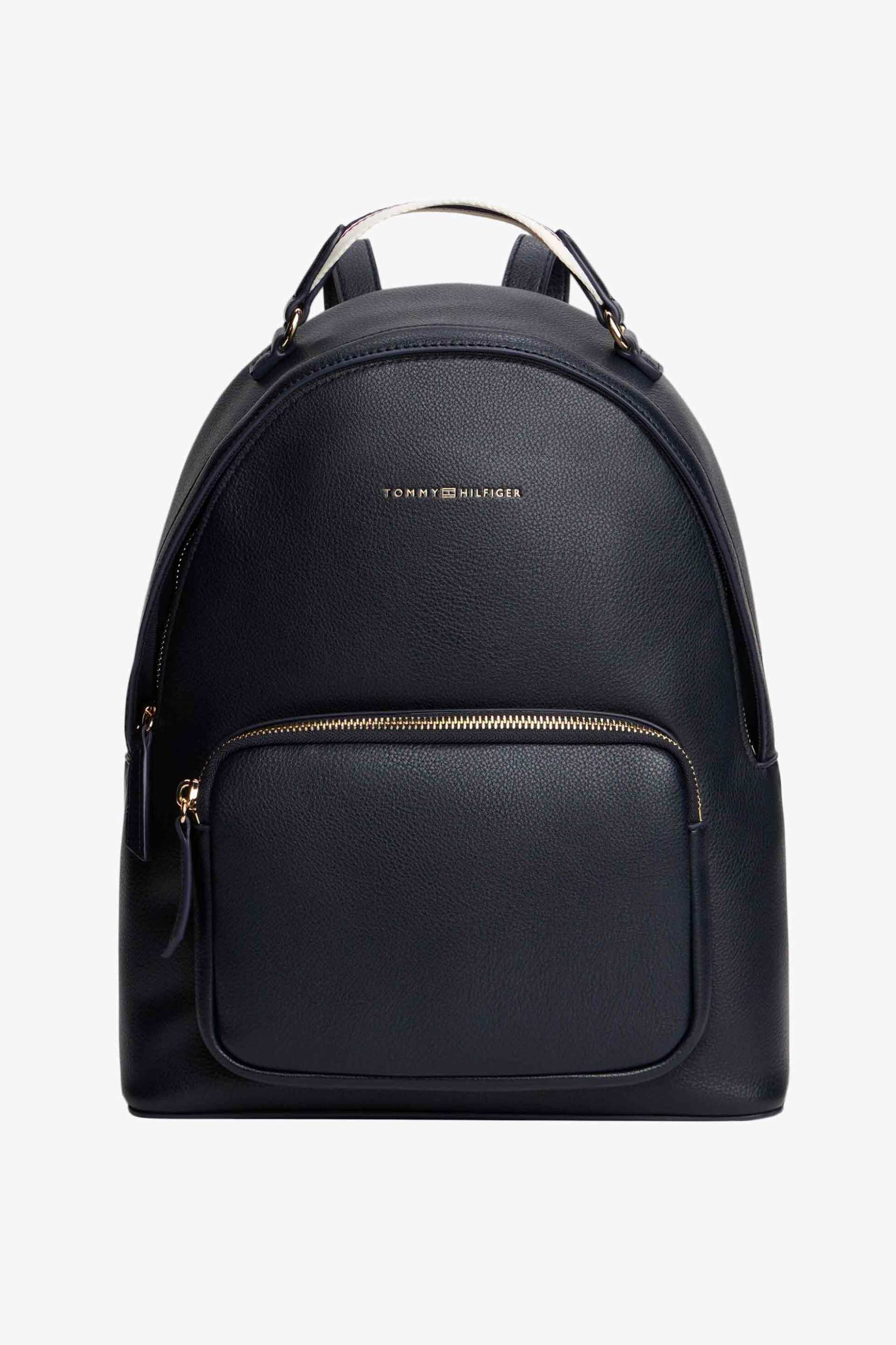 TOMMY HILFIGER Tommy Hilfiger γυναικείο σακίδιο πλάτης με μεταλλικό λογότυπο - AW0AW17471 Σκούρο Μπλε