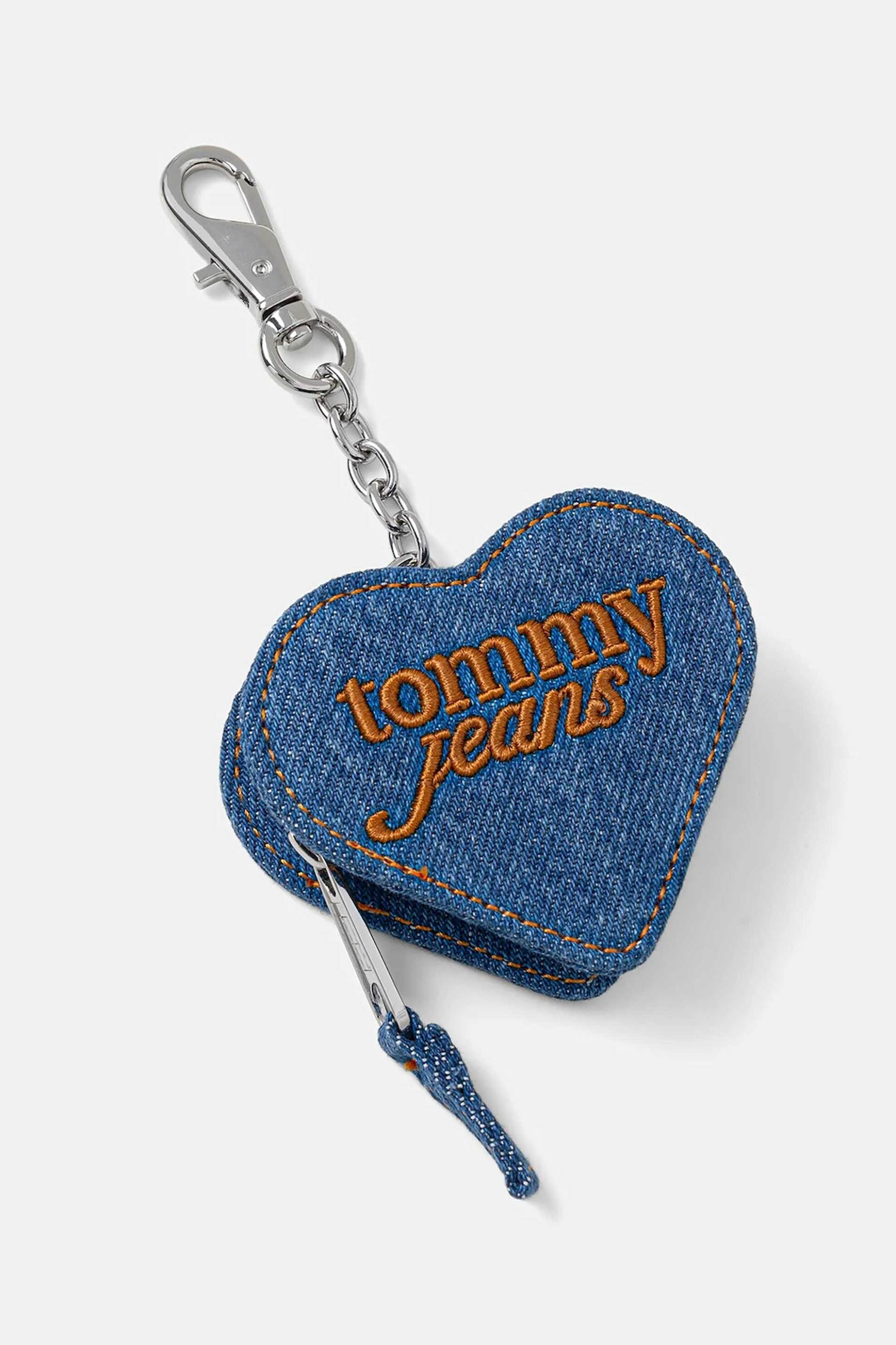 TOMMY JEANS Tommy Jeans γυναικείο μπρελόκ με κρίκο και ανάγλυφο logo - AW0AW18595 Denim Blue