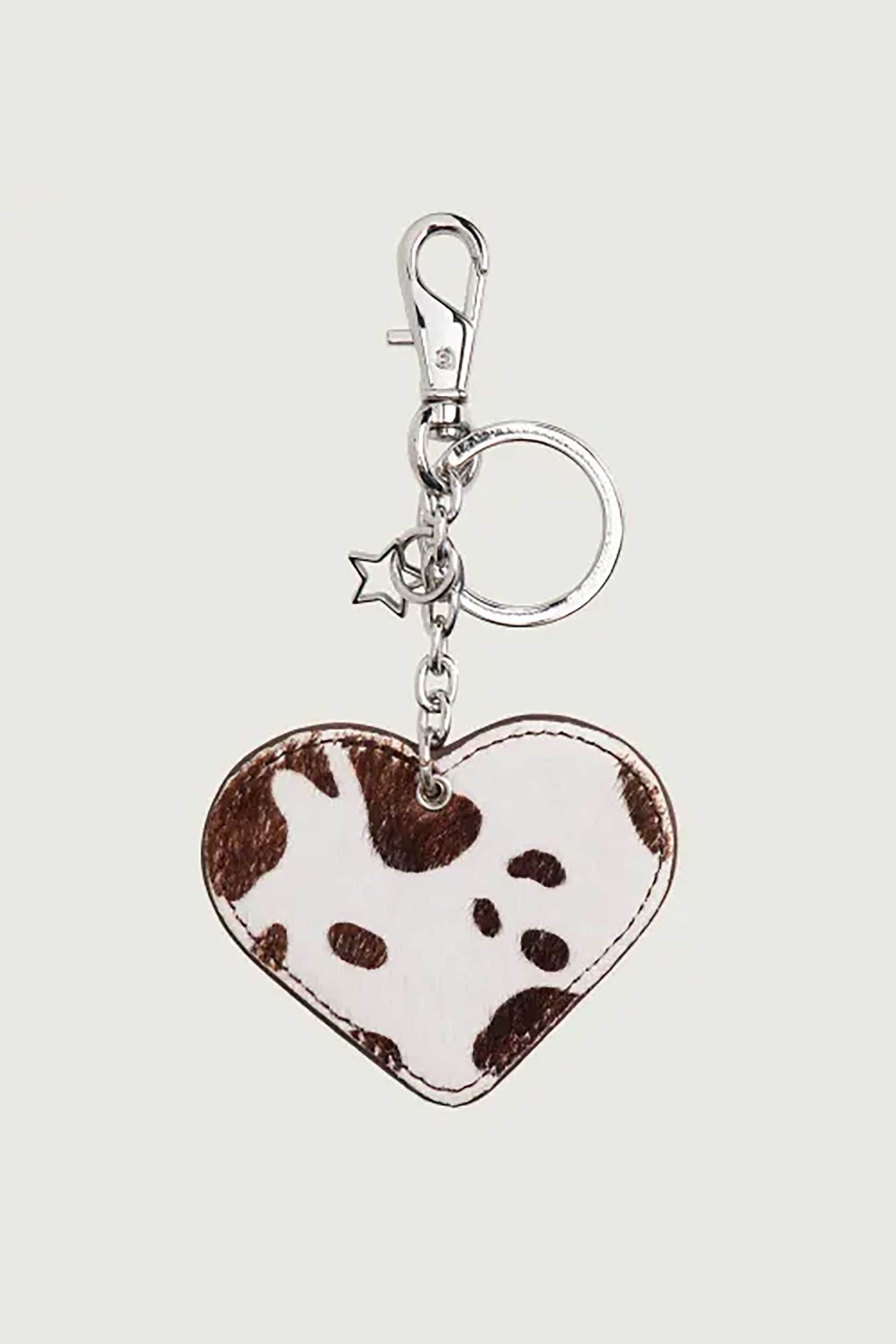 Tommy Jeans γυναικείο μπρελόκ με κρίκο και ανάγλυφο logo - AW0AW18271 Εκρού φωτογραφία