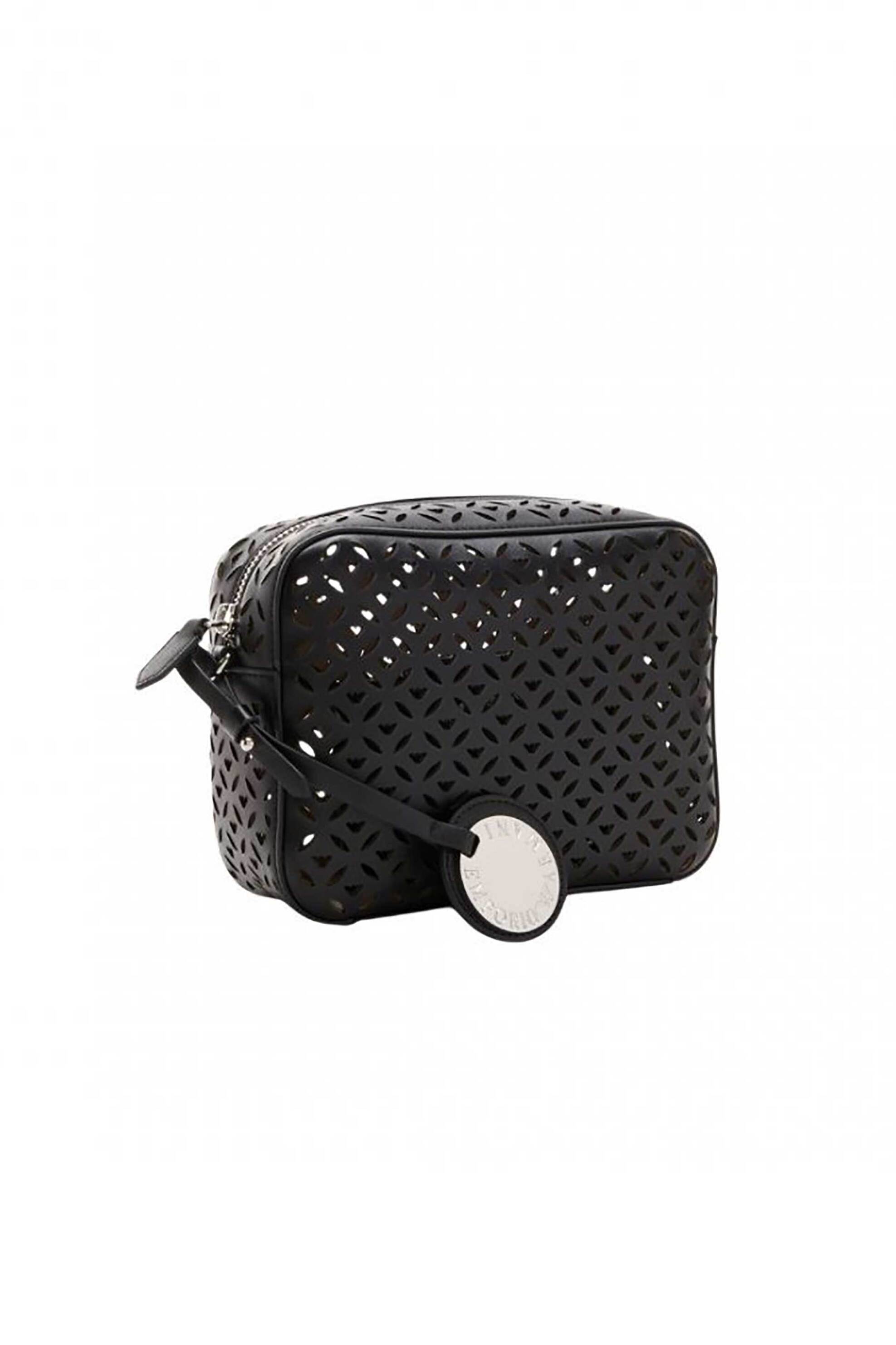 Emporio Armani γυναικείο mini bag με διάτρητο σχέδιο - Y3B092YVX3E Μαύρο