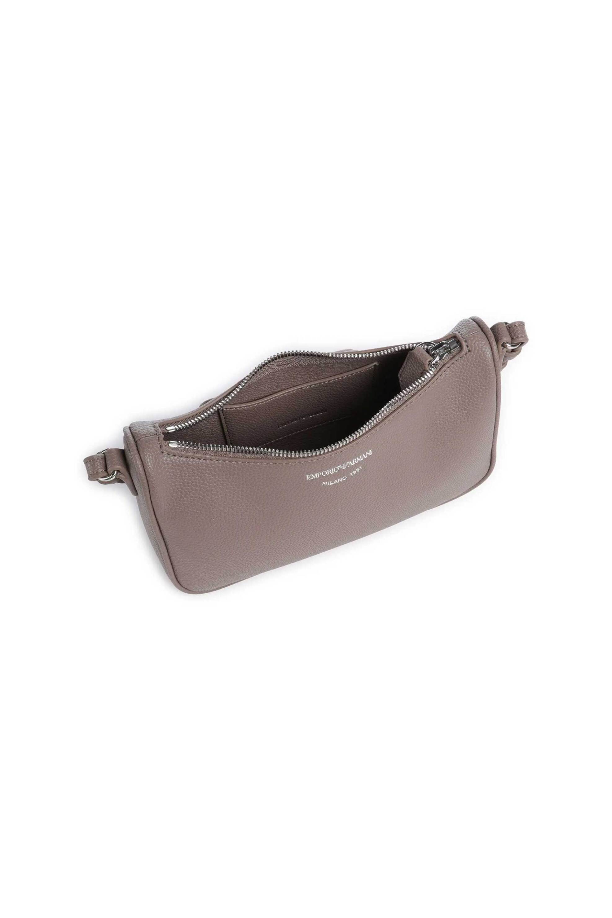 Emporio Armani Γυναικεία Τσάντα Crossbody με Λογότυπο Lilly - Ew000539Af12036 Taupe