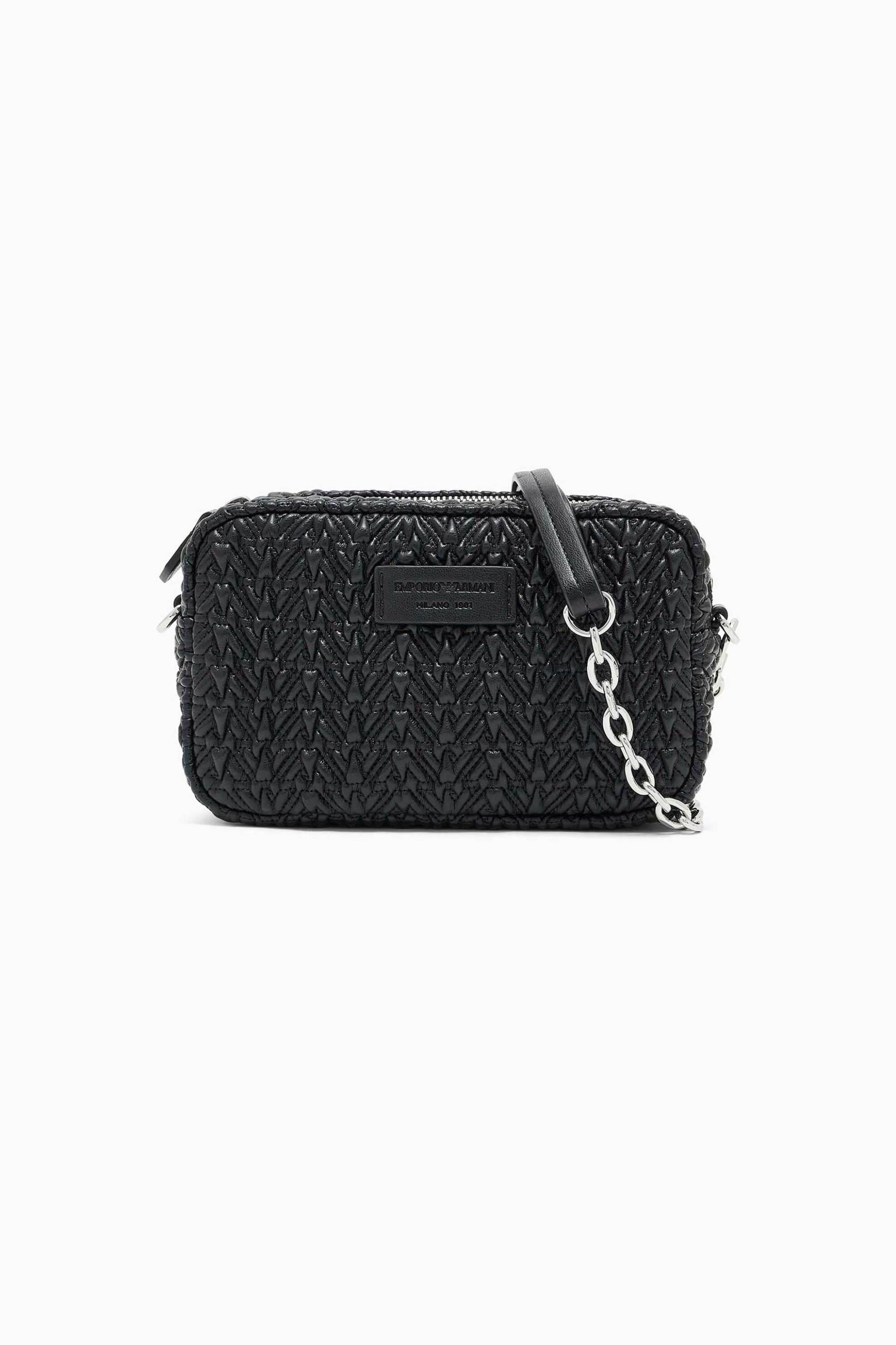 Emporio Armani γυναικείο mini bag crossbody με λογότυπο - EW001924AF19228 Μαύρο