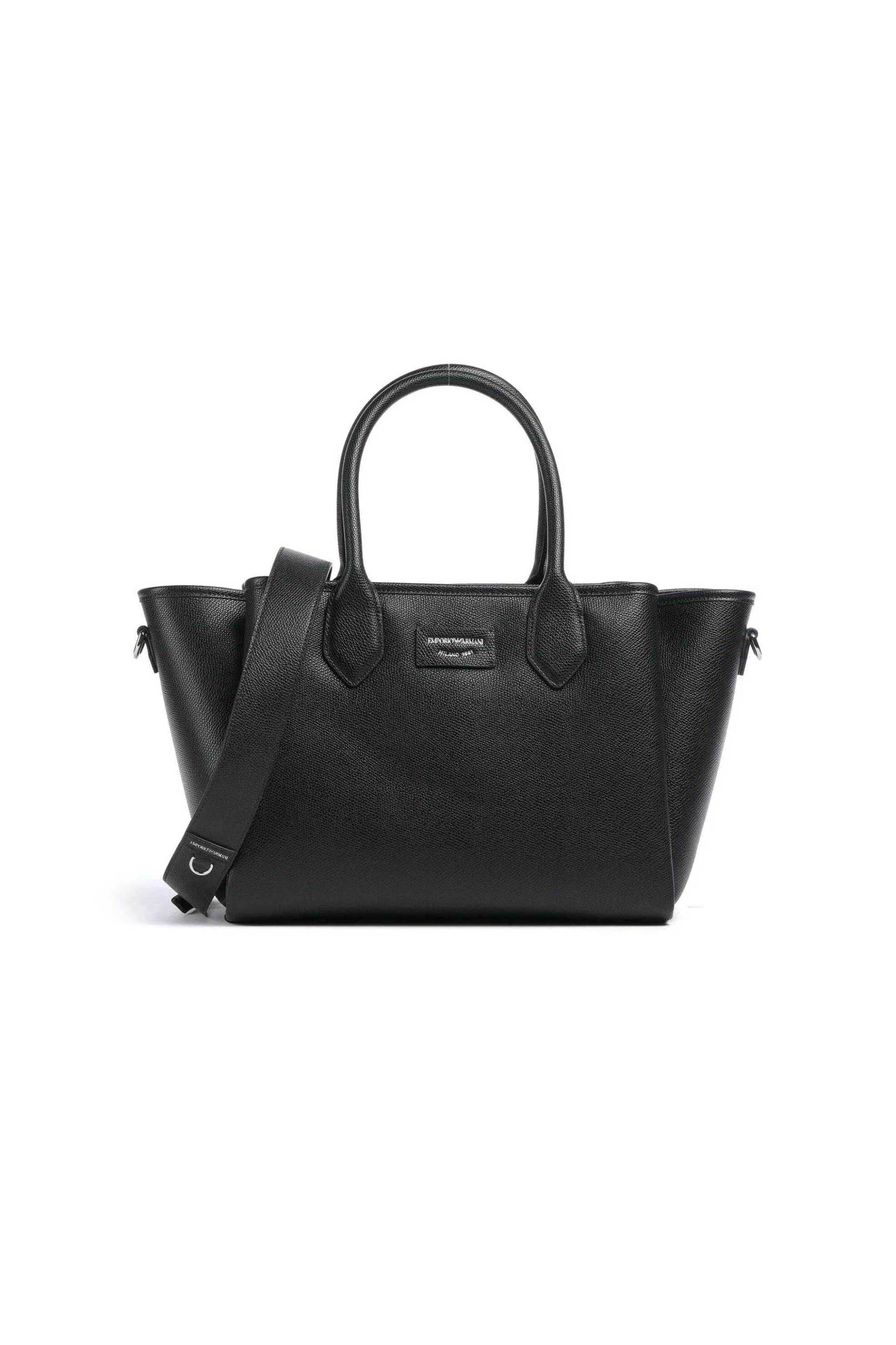 Emporio Armani γυναικεία τσάντα χειρός με λογότυπο - EW002329AF17799 Μαύρο