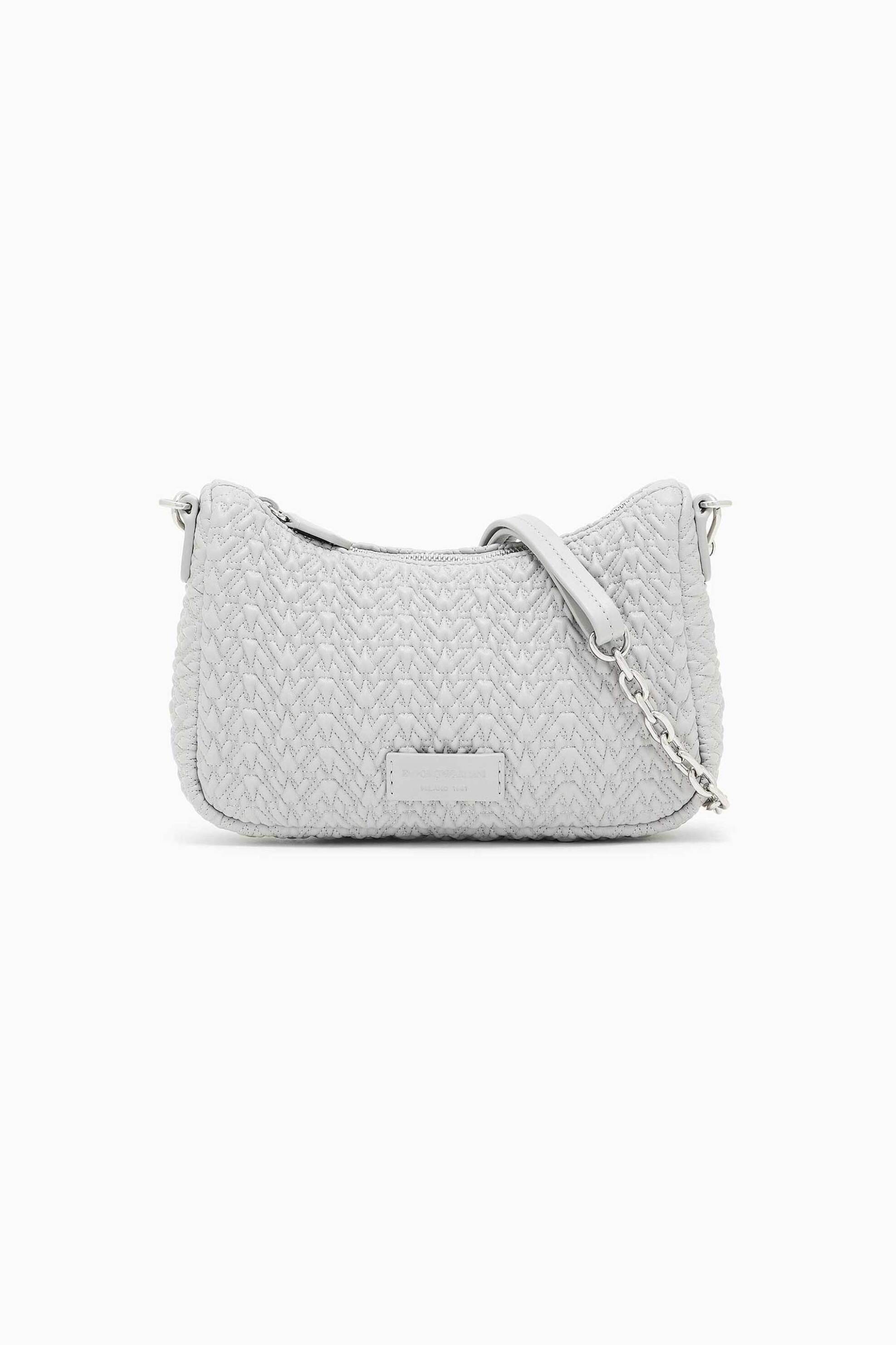 Emporio Armani γυναικείο mini bag με λογότυπο - EW002961AF19228 Γκρι Ανοιχτό