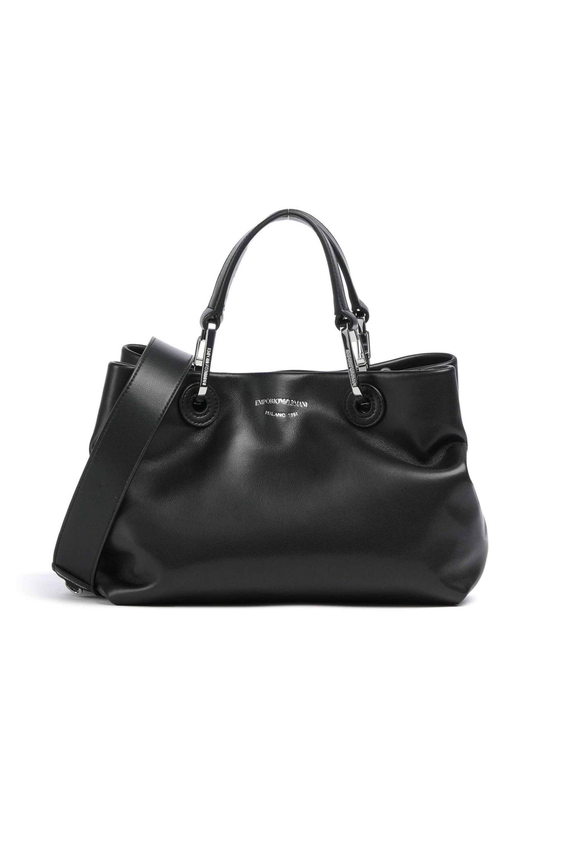 Emporio Armani γυναικεία τσάντα χειρός με λογότυπο "My EA S " - EW000361AF18673 Μαύρο