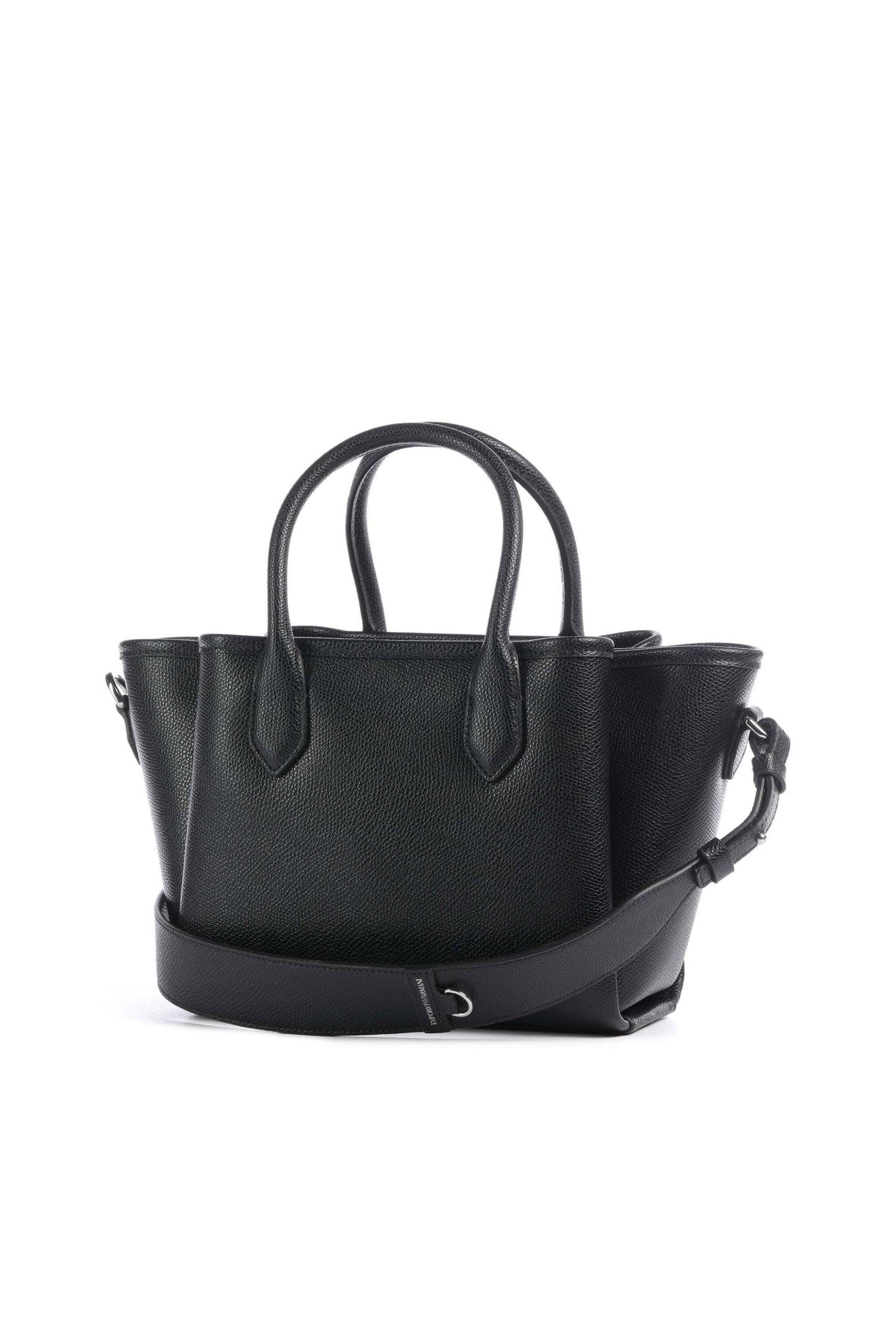 EMPORIO ARMANI Emporio Armani γυναικεία τσάντα χειρός με λογότυπο - EW002328AF17799 Μαύρο - 2