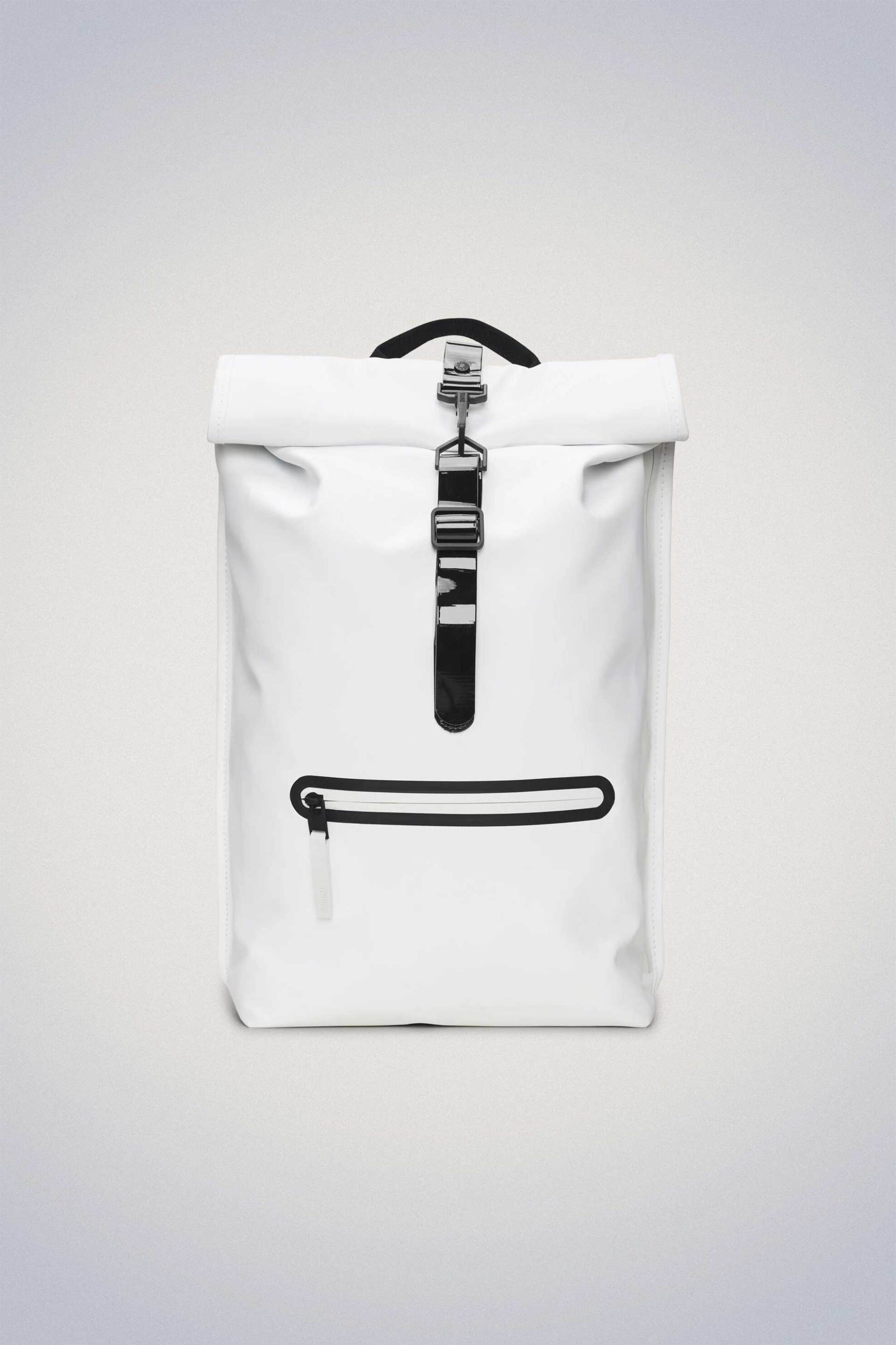 Ανδρική Μόδα > Ανδρικές Τσάντες > Ανδρικά Σακίδια & Backpacks Rains unisex αδιάβροχο backpack "Rolltop Rucksack Contrast" - RNSSS2414540 Λευκό