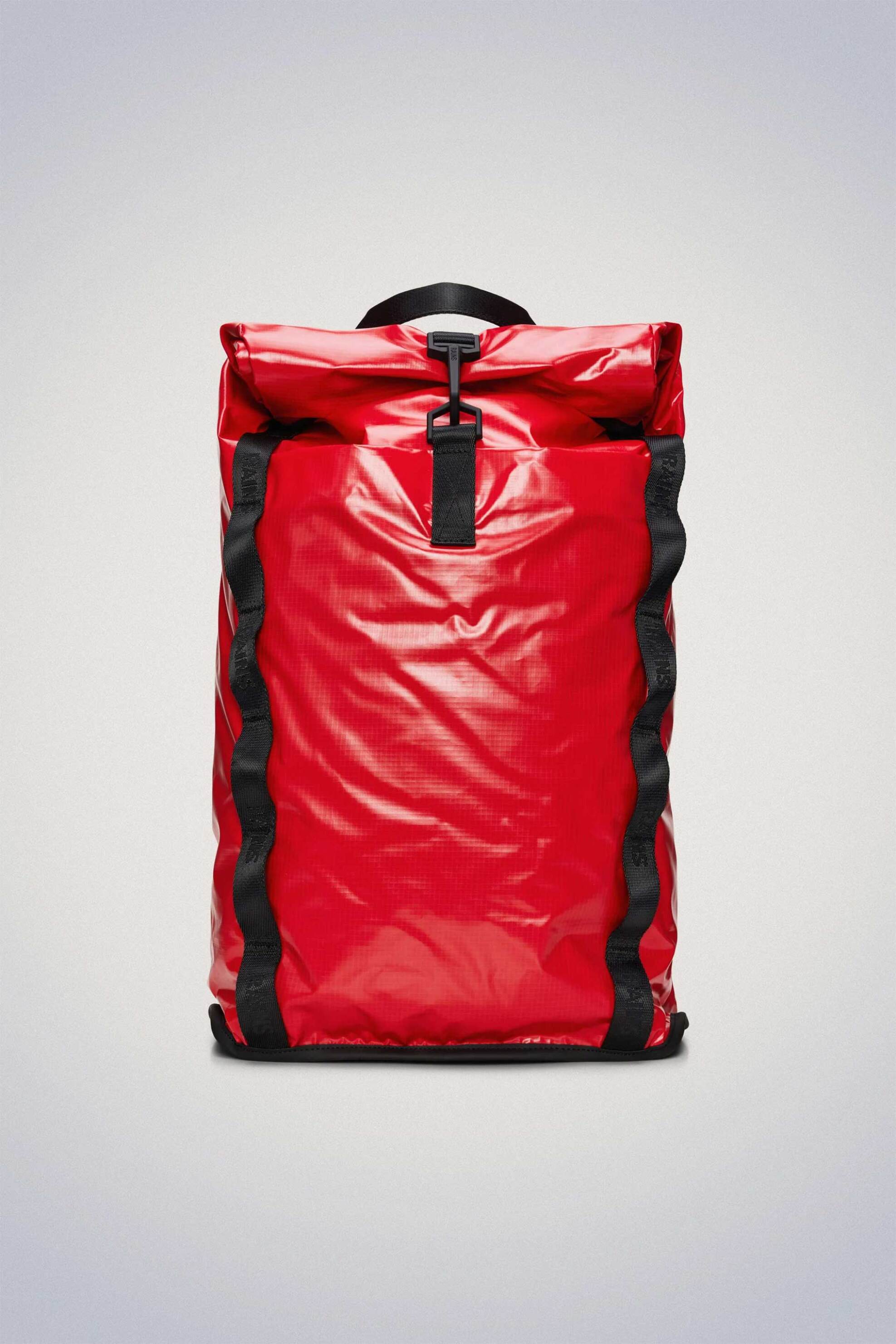 RAINS Rains unisex αδιάβροχο backpack "Sibu Rolltop Rucksack" - RNSSS2414770 Κόκκινο