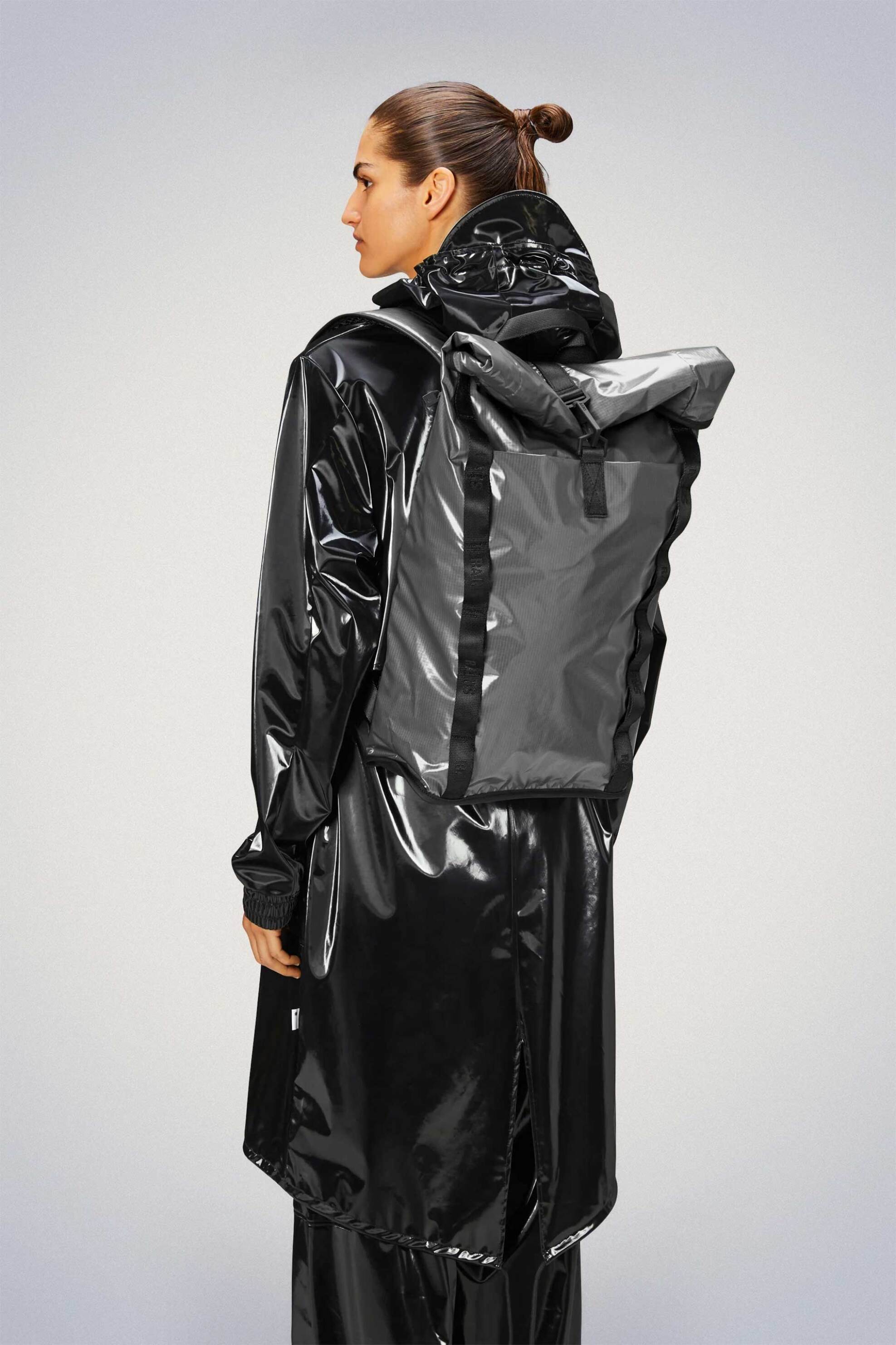 Rains unisex αδιάβροχο backpack "Sibu Rolltop Rucksack" - RNSSS2414770 Γκρι φωτογραφία
