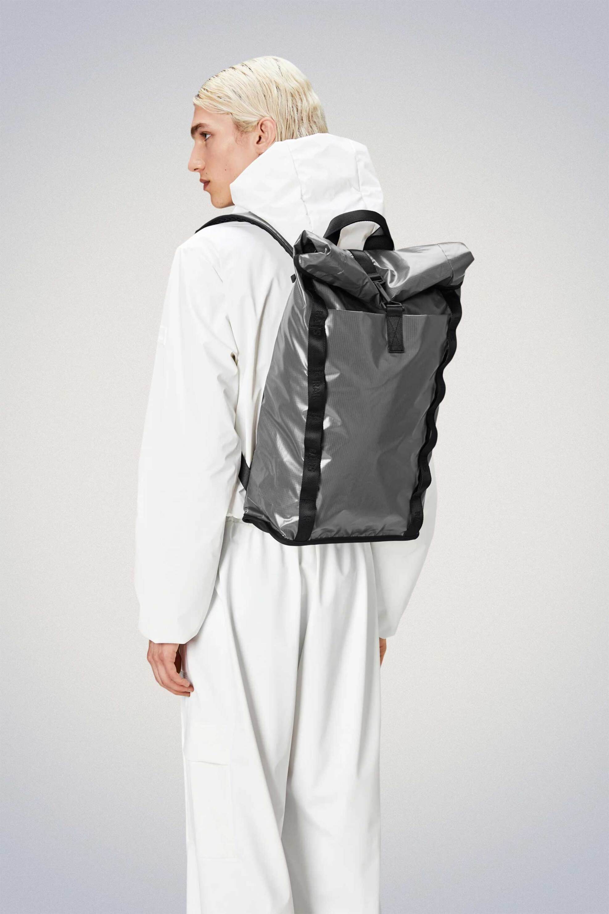 Rains unisex αδιάβροχο backpack "Sibu Rolltop Rucksack" - RNSSS2414770 Γκρι φωτογραφία