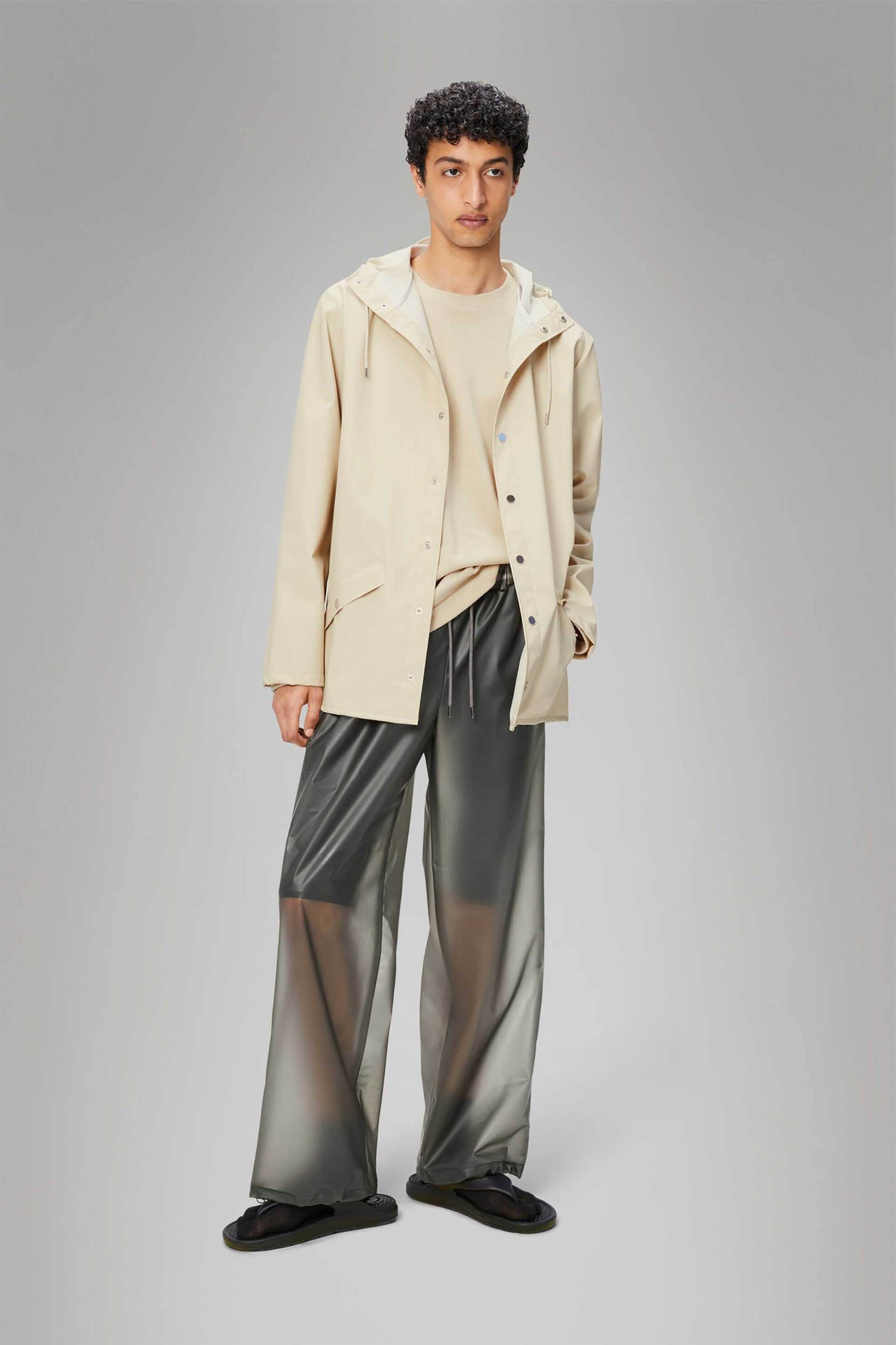 RAINS Rains unisex αδιάβροχο jacket "W3" - RNSS2512010 Εκρού