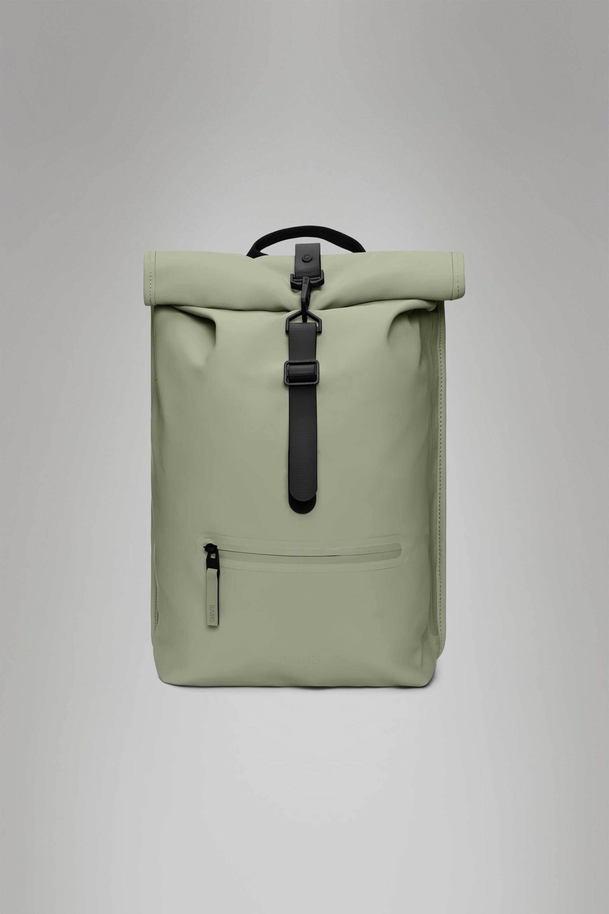 RAINS Rains unisex αδιάβροχο backpack "Rolltop Rucksack" - RNSS2513320 Βεραμάν