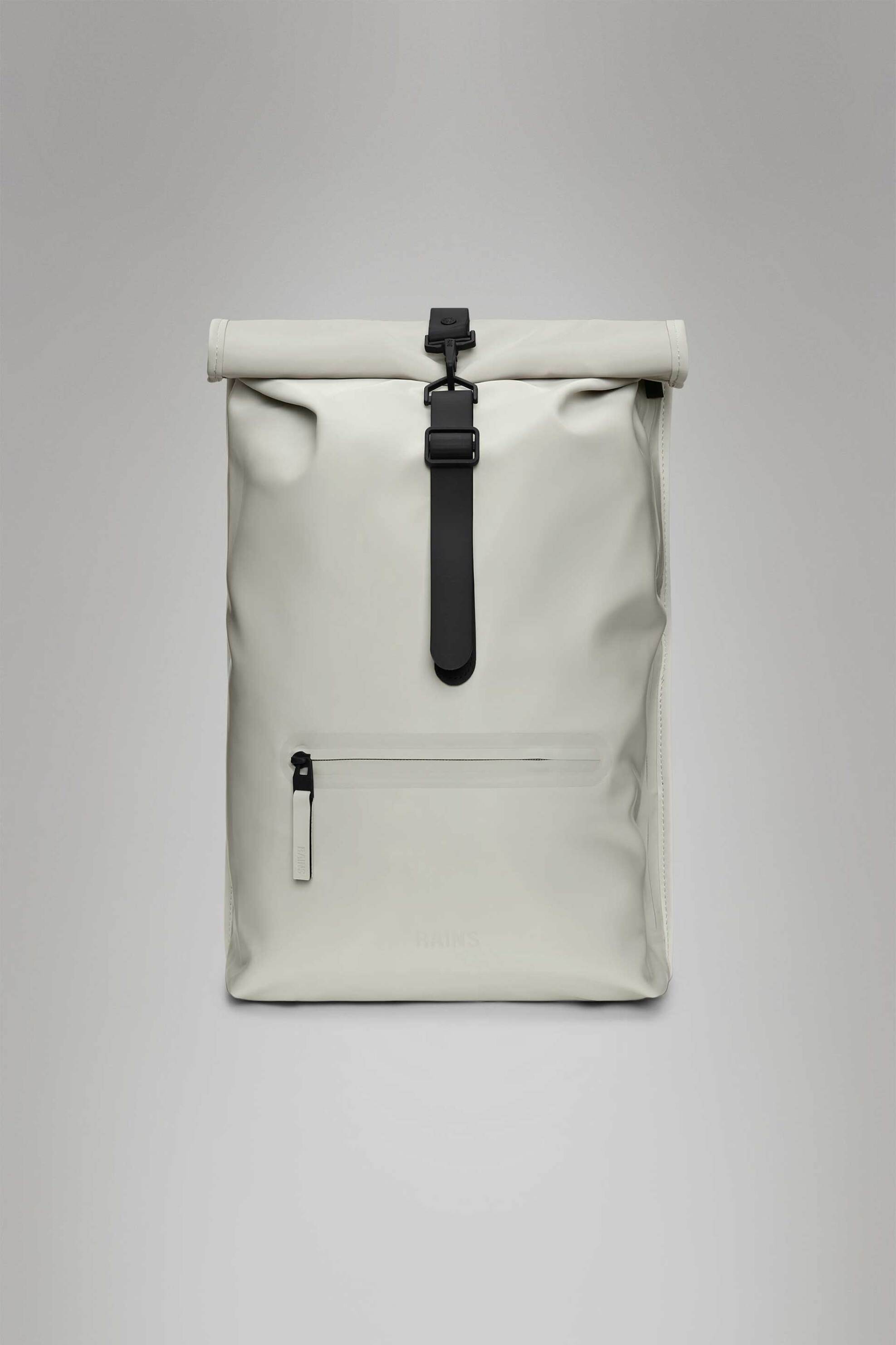 RAINS Rains unisex αδιάβροχο backpack "Rolltop Rucksack" - RNSS2513320 Λευκό
