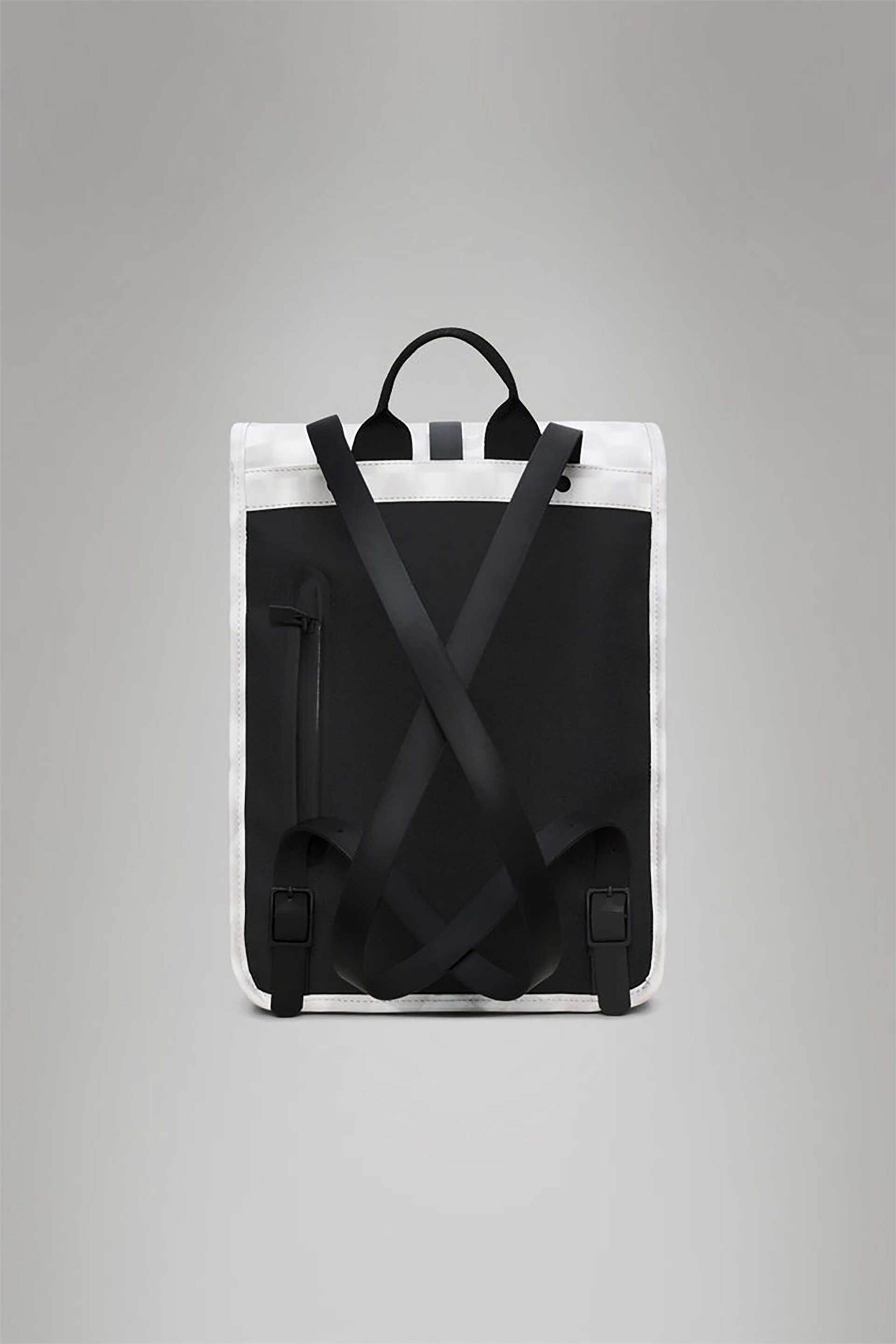 Rains unisex αδιάβροχο backpack "Rolltop Rucksack Mini" - RNSS2513330 Λευκό φωτογραφία