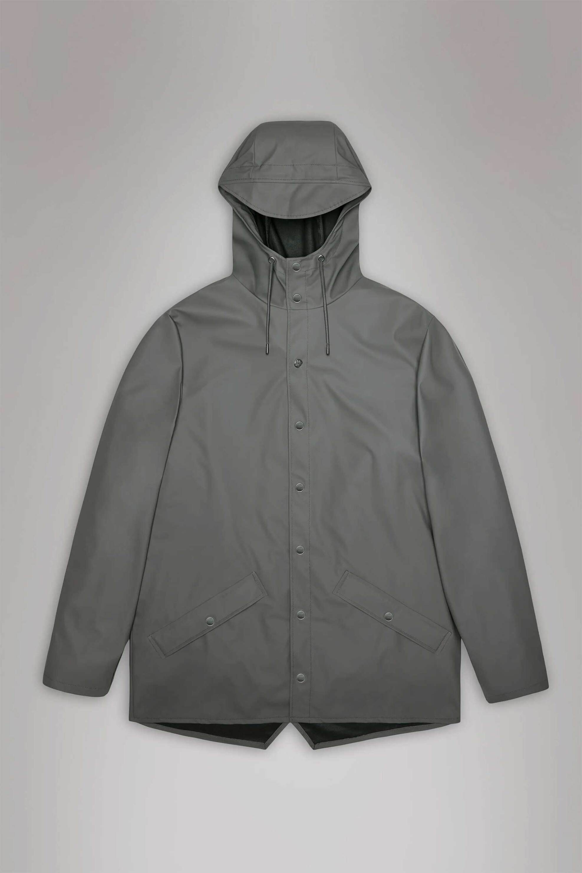 RAINS Rains unisex αδιάβροχο jacket με κουκούλα - R141/12010 Γκρι